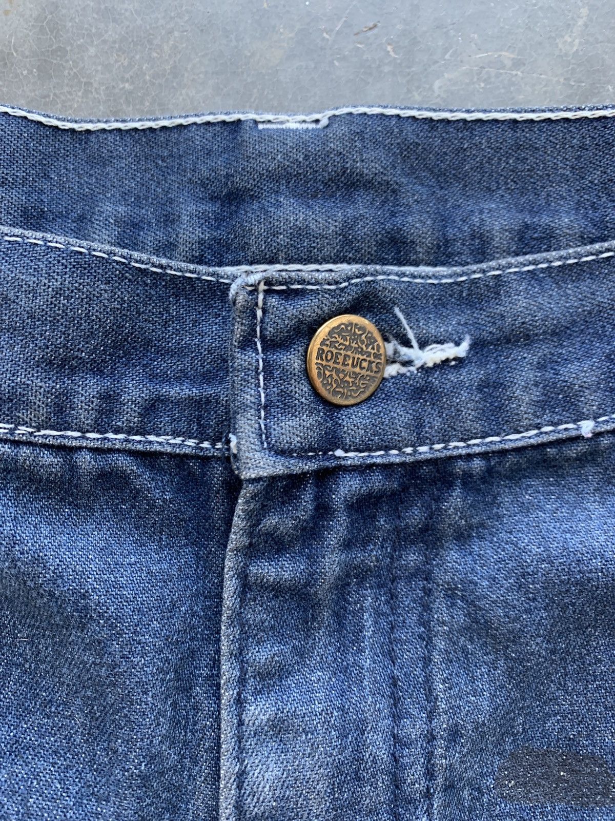 Carhartt × Dickies × Vintage Crazy Vintage 90s Roebucks Baggy Carpenter Jeans Size US 38 / EU 54 - 9 Thumbnail