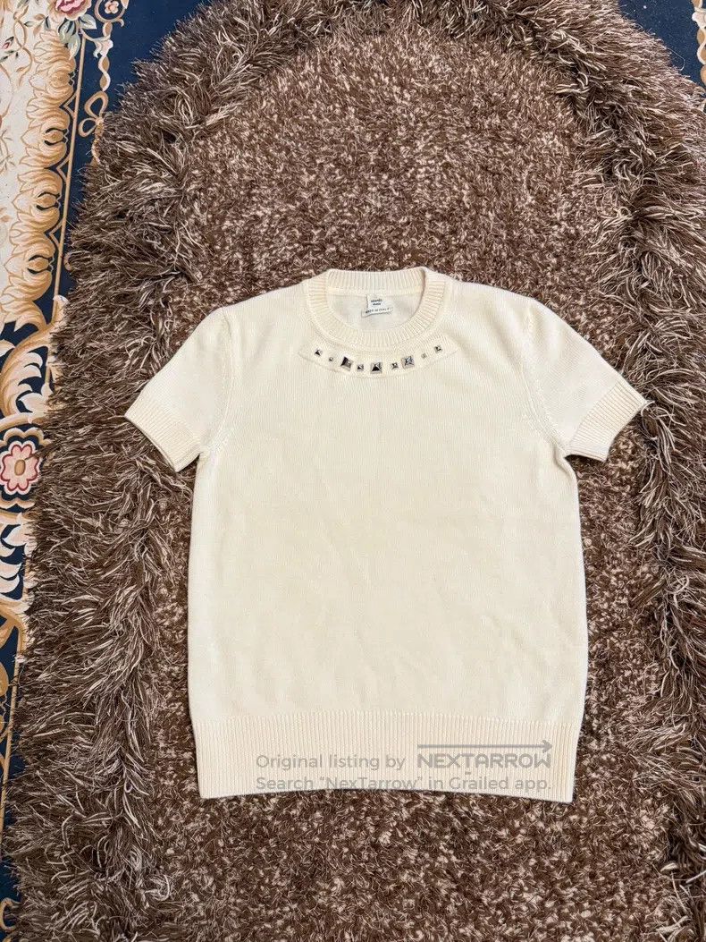 Hermes Hermes Short sleeve knitted top Size XS / US 0-2 / IT 36-38 - 1 Thumbnail