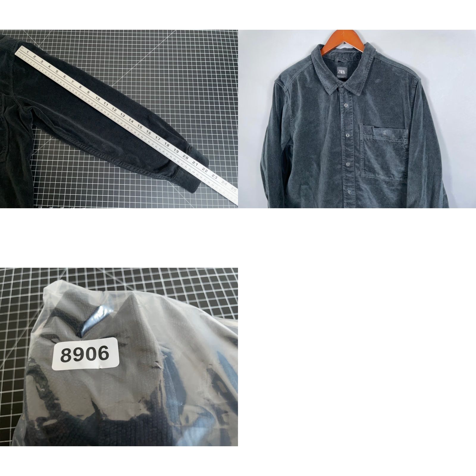 Zara VINTAGE Zara Corduroy Shirt Men Medium Black Casual Western Cowboy 90s Size US M / EU 48-50 / 2 - 8 Thumbnail
