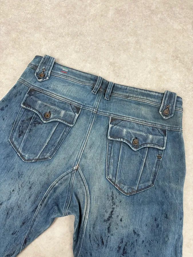 Diesel Diesel Abstract Painted Denim Blue Jeans Size US 32 / EU 48 - 7 Thumbnail