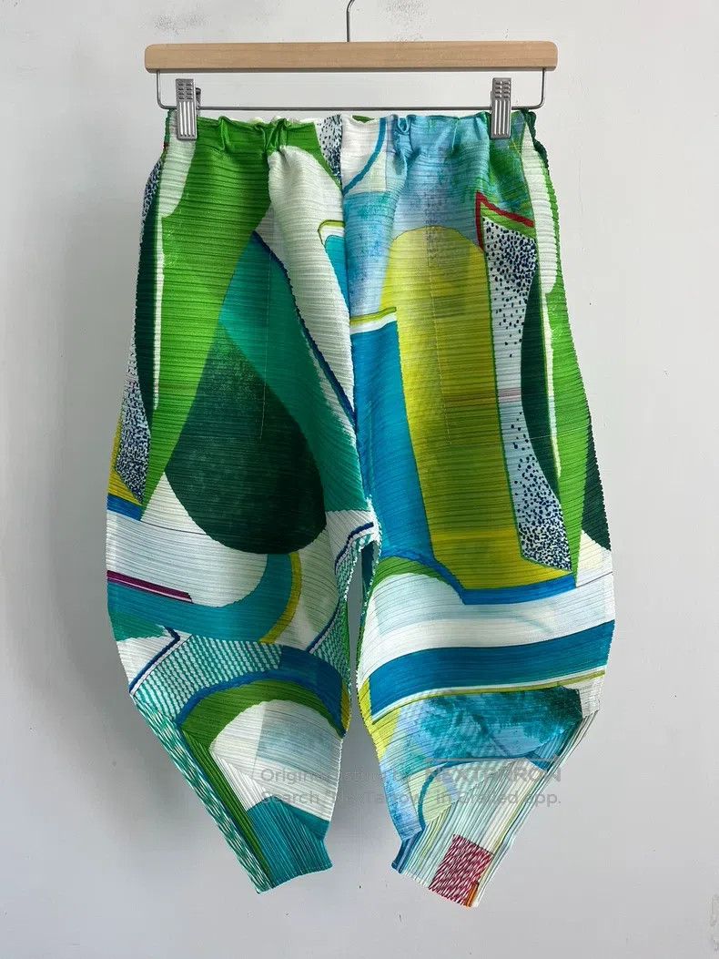 Issey Miyake Issey Miyake size:3 Green Pants Size 22" - 1 Thumbnail