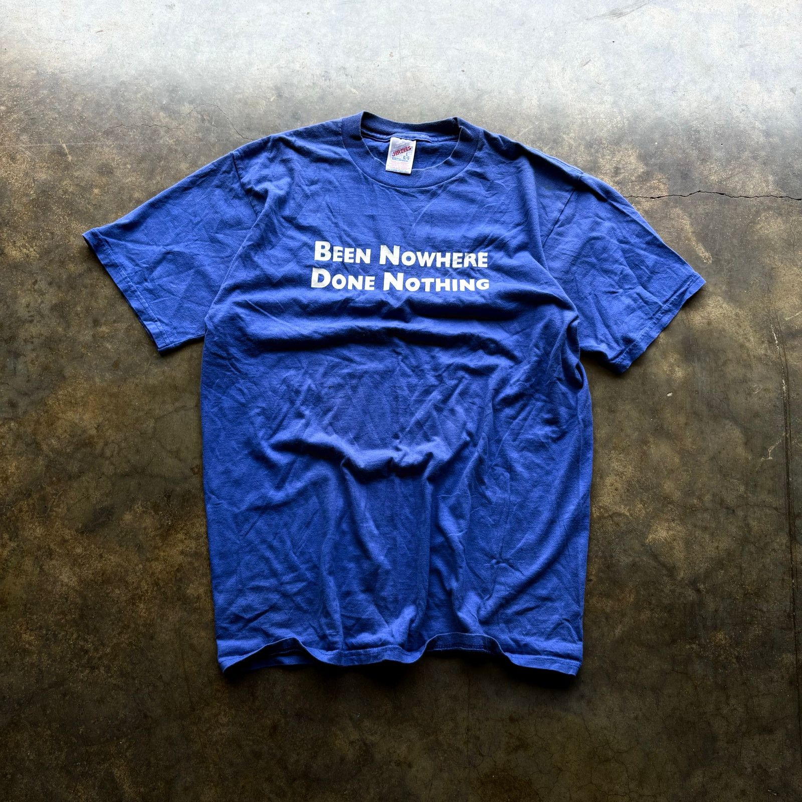 Vintage Funny 90s Been Nowhere Done Nothing Graphic T-shirt Size US L / EU 52-54 / 3 - 1 Thumbnail