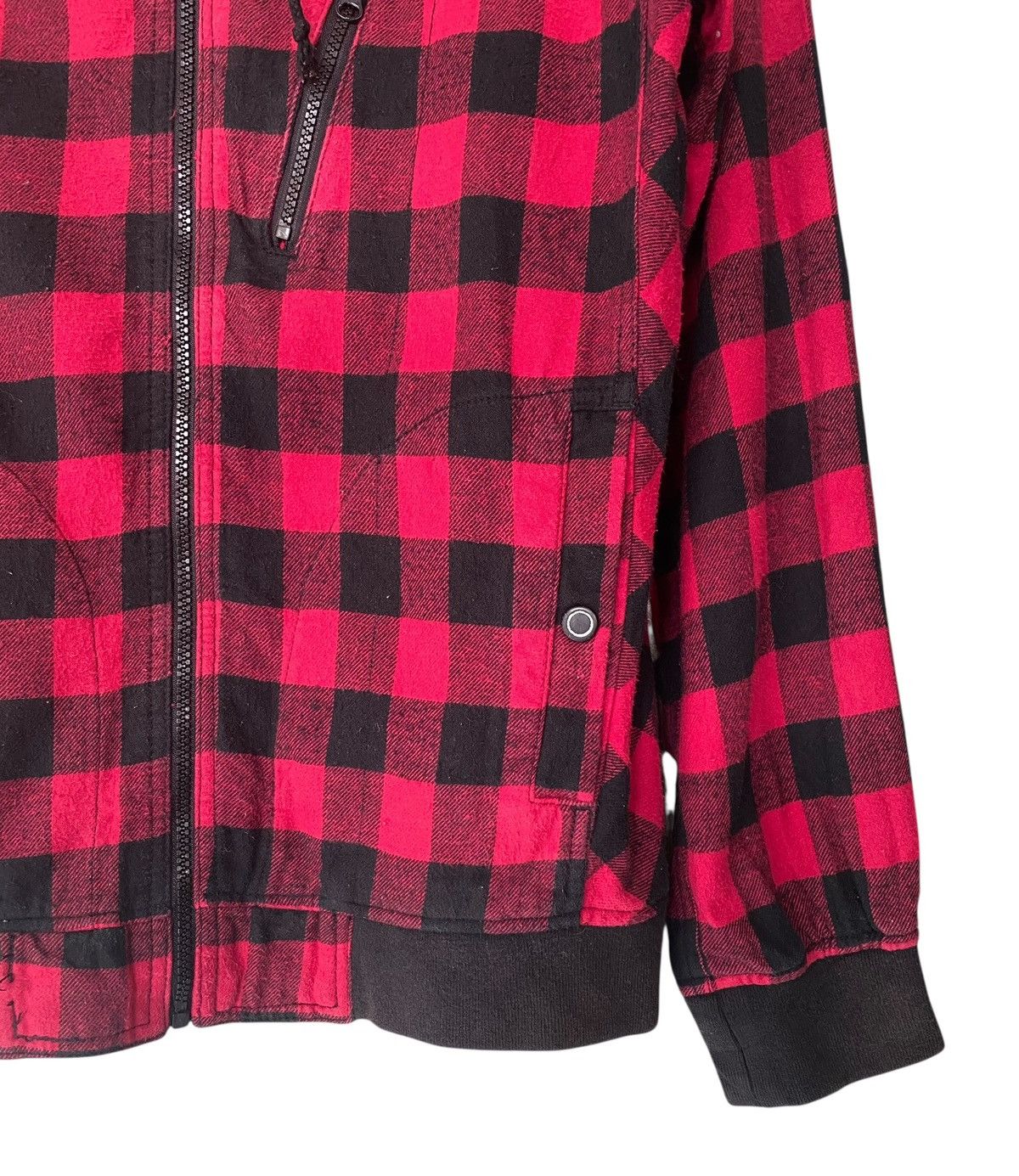 Japanese Brand Rare BAFFY Plaid Checkered Zipper Jacket Hoodie Size US L / EU 52-54 / 3 - 4 Thumbnail