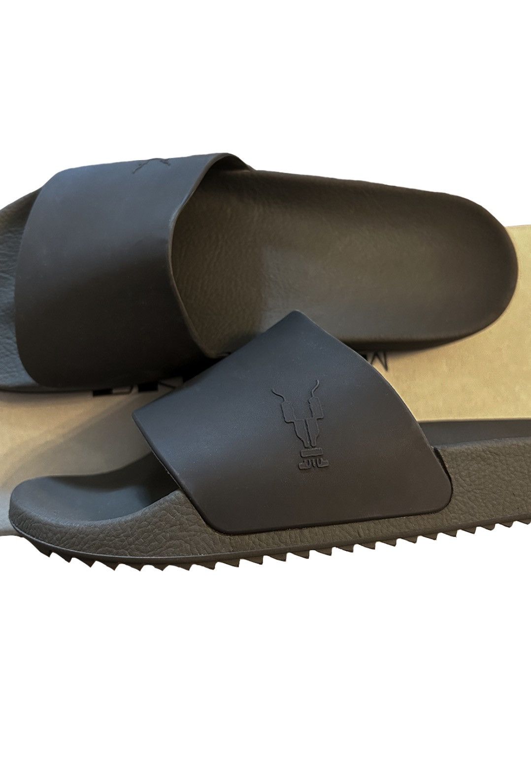 image of Rick Owens S/s18 Drkshdw Shower Slides in Grey, Men's