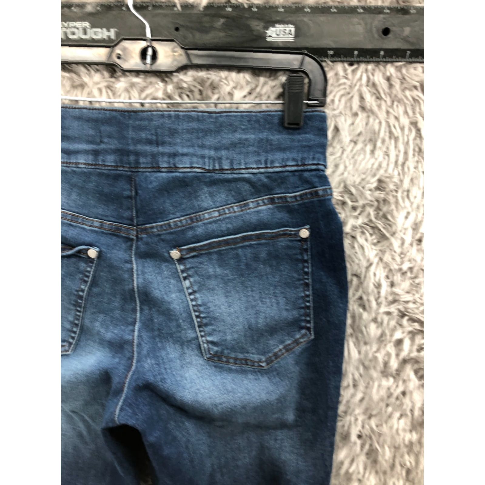Vera Wang Vera Wang Jegging Capri Size 8 Womens Mid Rise Dark Wash Blue Denim Size 30" / US 8 / IT 44 - 6 Thumbnail
