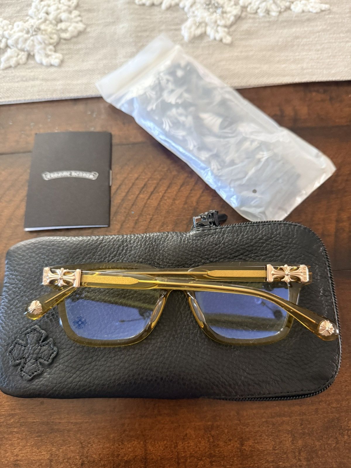 Chrome Hearts Chrome Hearts ‘Cox Ucker” Gold Frames Size ONE SIZE - 2 Thumbnail