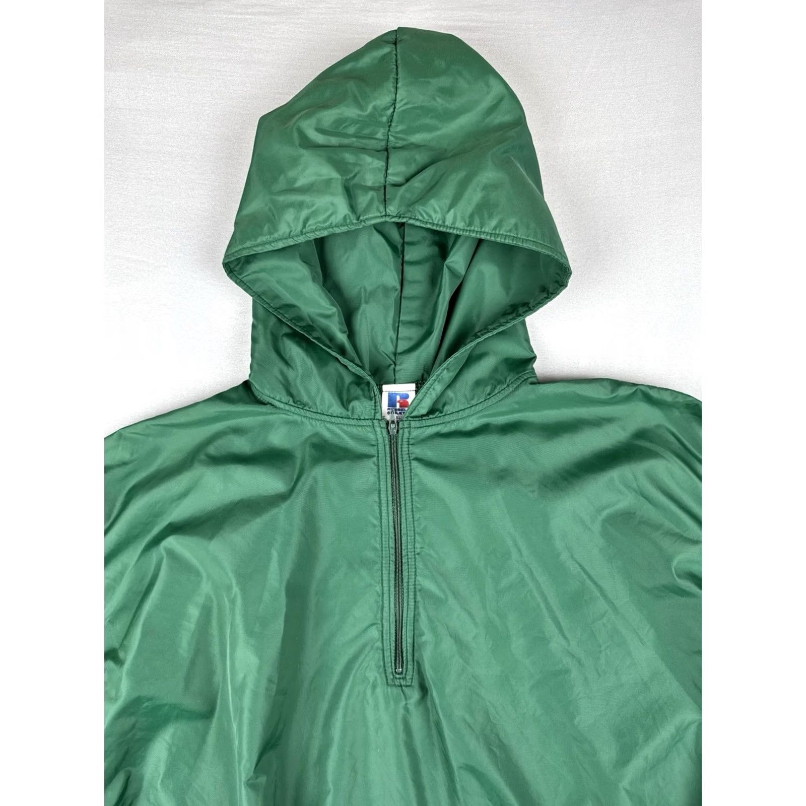 Russell Athletic VINTAGE Russell Athletic Windbreaker Jacket Green Yellow USA XL Pullover 90s Mens Size US XL / EU 56 / 4 - 4 Thumbnail