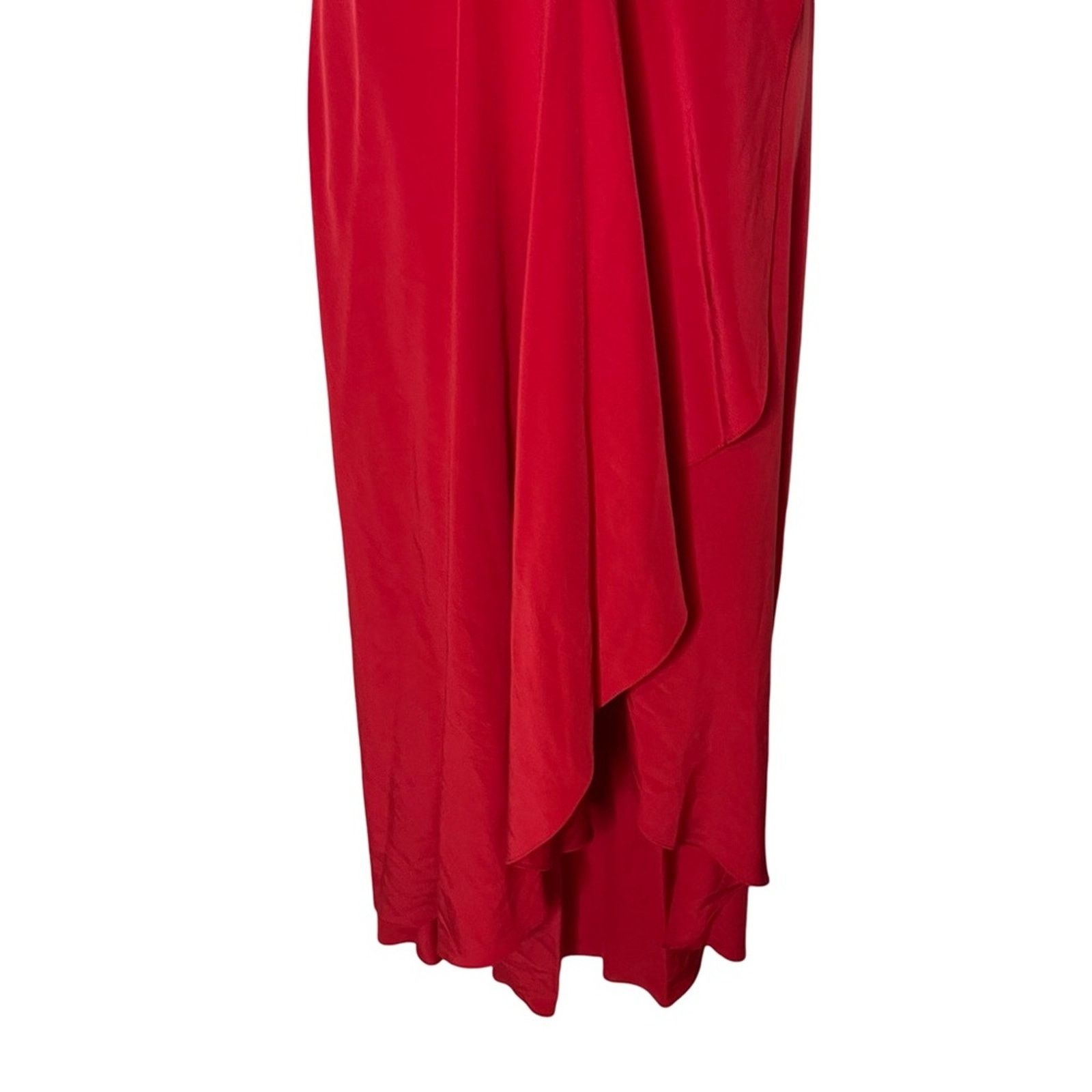 Yigal Azrouel Yigal Azrouel Red Cold Shoulder Maxi Dress sz 8 Size M / US 6-8 / IT 42-44 - 4 Thumbnail