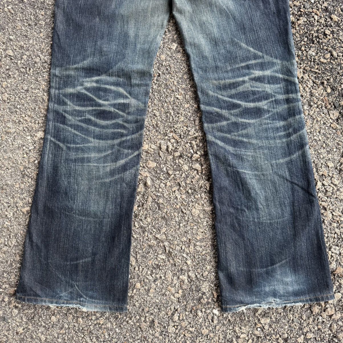 Edwin VINTAGE EDWIN FLARE RIPPEP JEAN DENIM PANTS Size US 30 / EU 46 - 11 Thumbnail