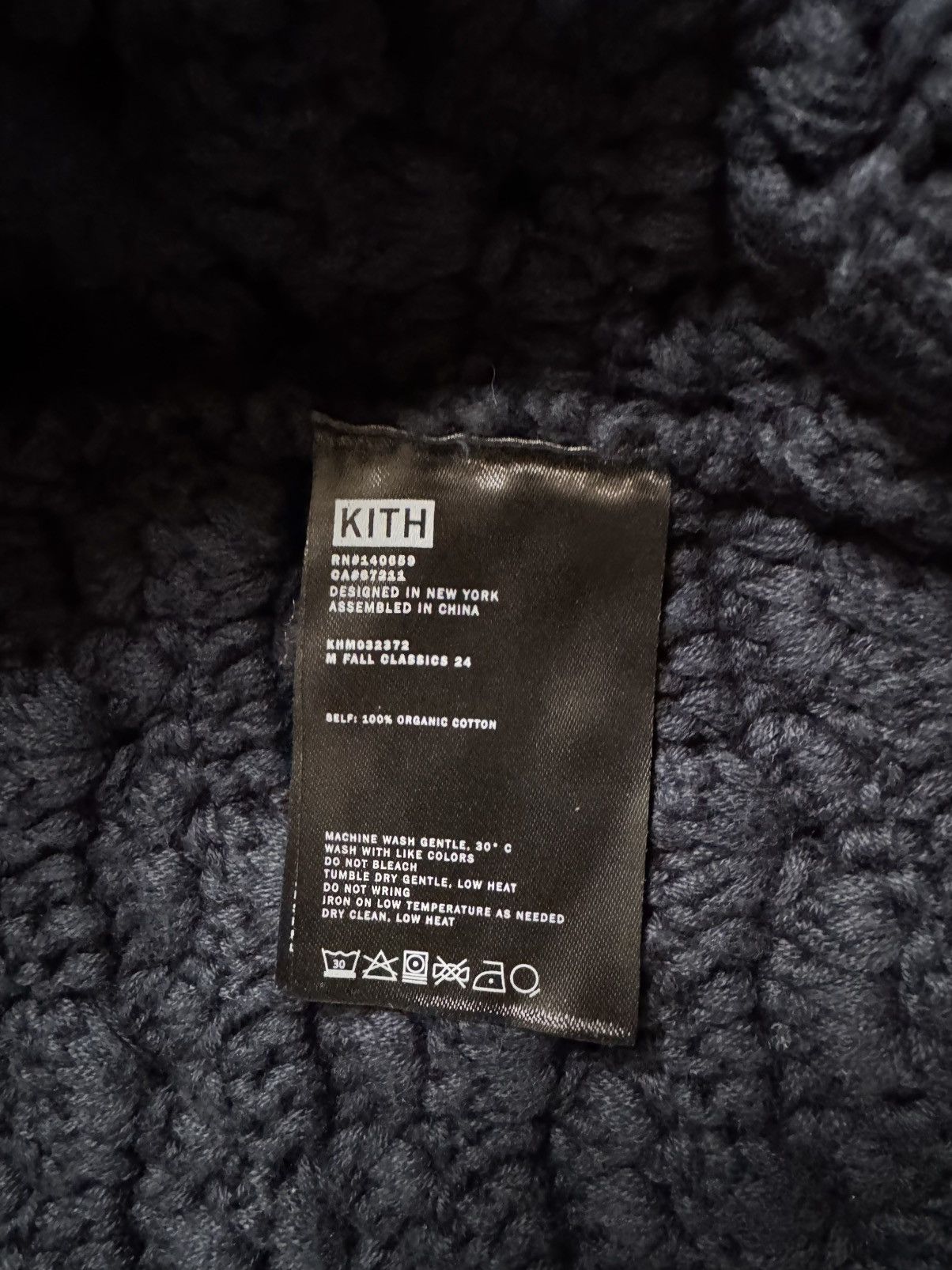 Kith KITH Highland Crochet Knit Wyona Full Zip - Abyss Size US M / EU 48-50 / 2 - 6 Thumbnail
