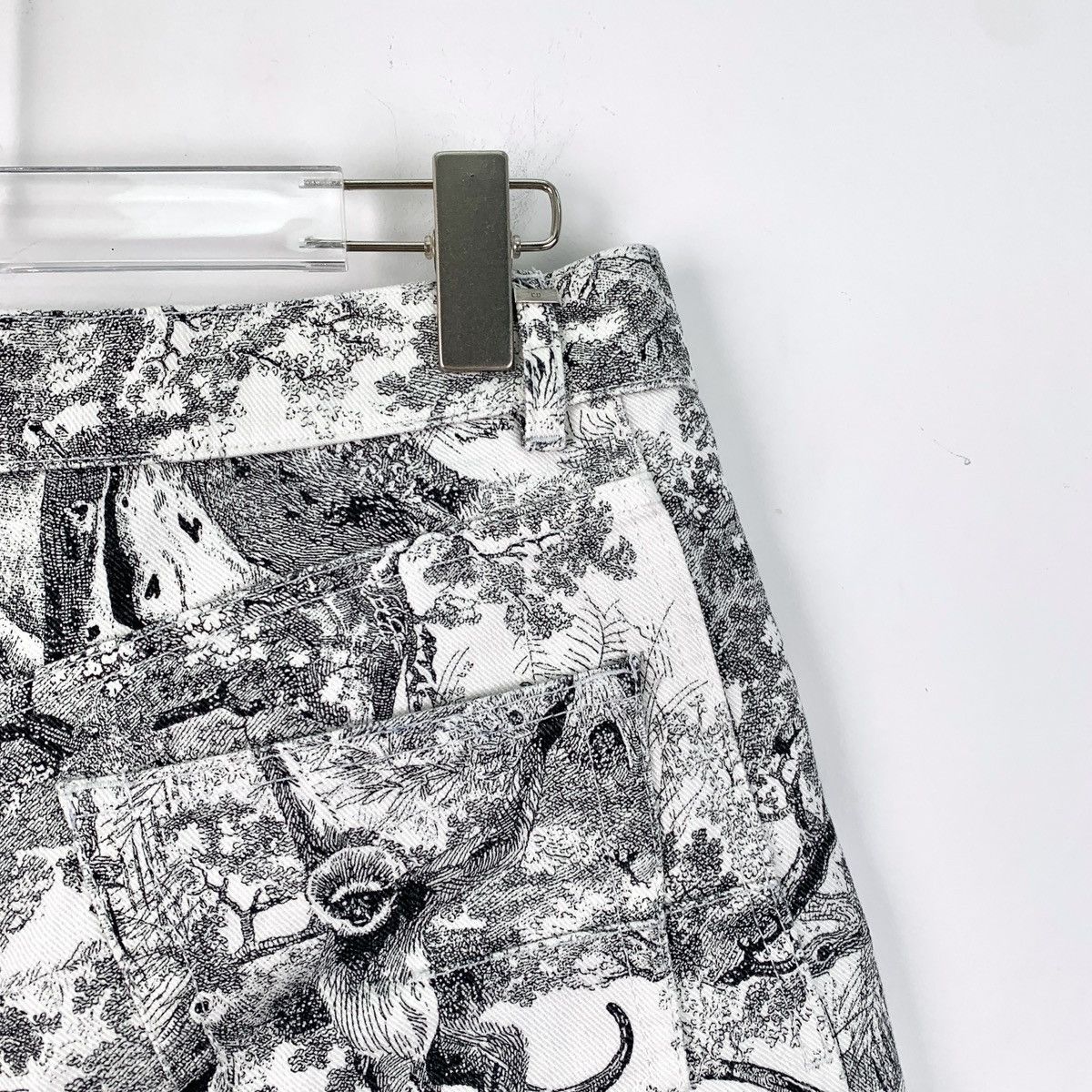 Dior Dior Gray Animal Jungle Collection Cotton Casual Shorts Size 27" / US 4 / IT 40 - 3 Thumbnail