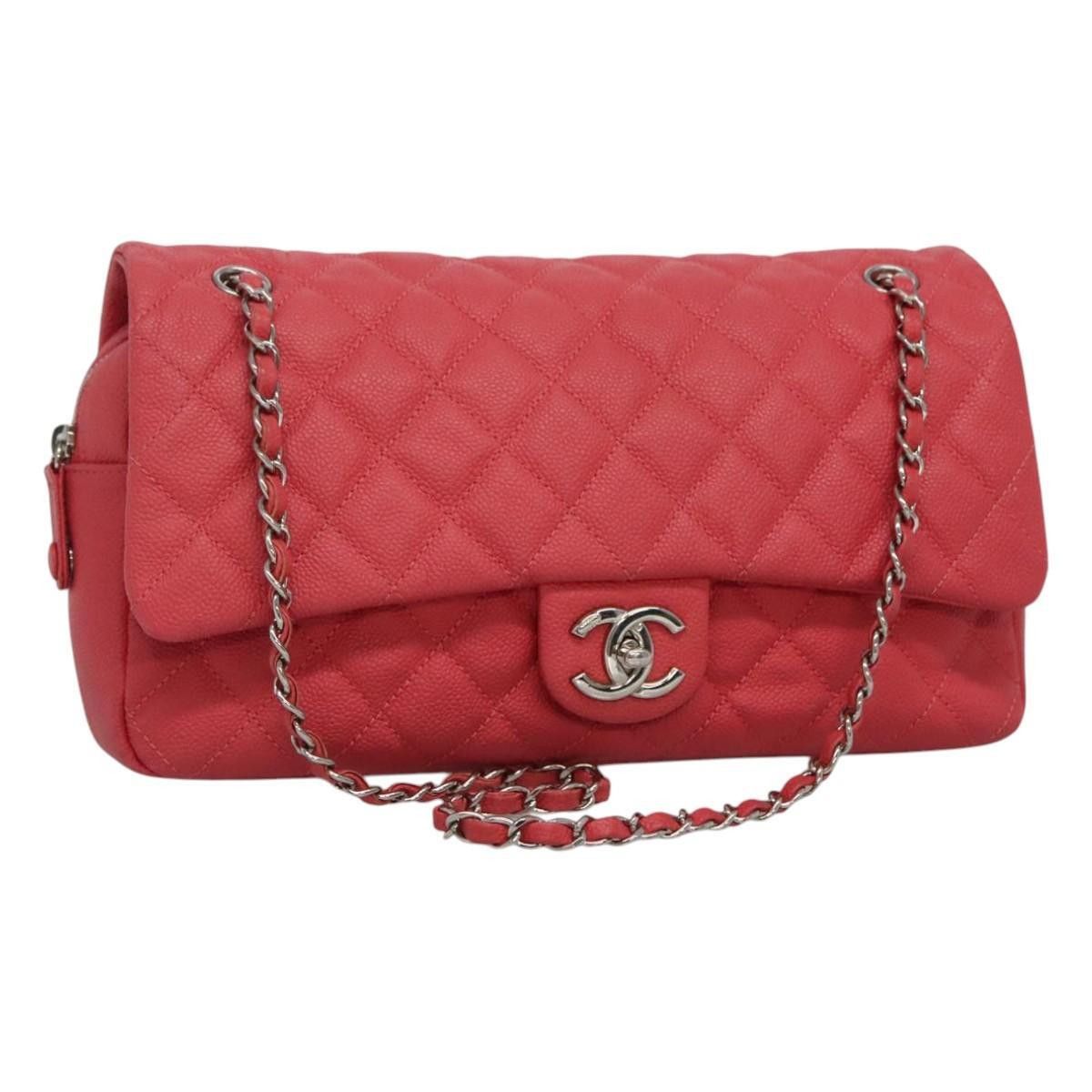 Chanel Chanel Easy Flap Bag Quilted Caviar Size ONE SIZE - 1 Thumbnail