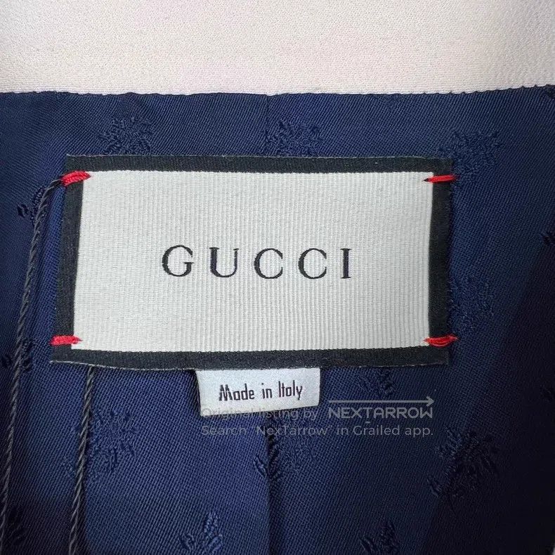 Gucci Gucci White orange colour block buckle cardigan coat Size M / US 6-8 / IT 42-44 - 4 Thumbnail
