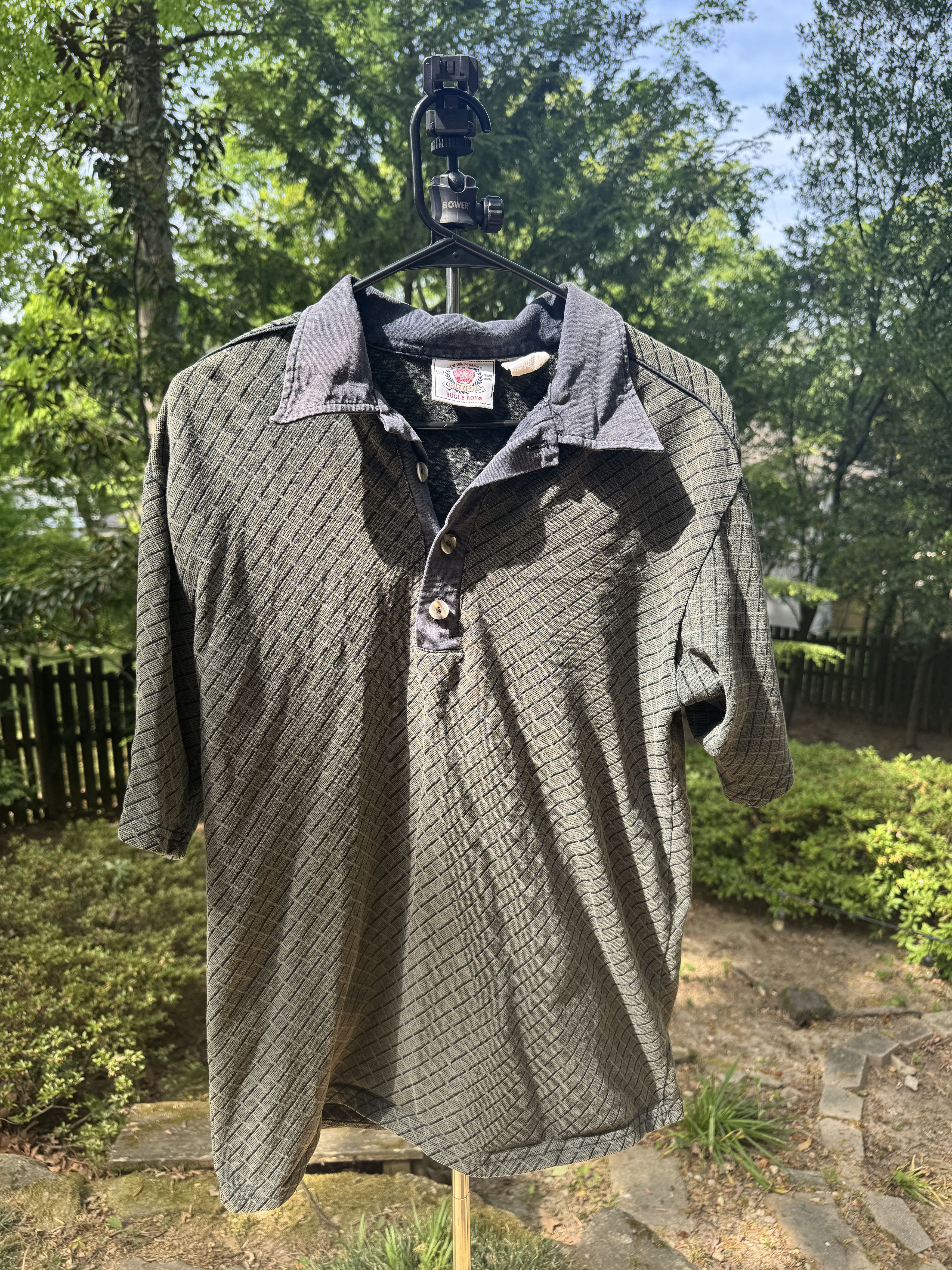 Bugle Boy Bugle Boy Vintage Green Polo Size US L / EU 52-54 / 3 - 1 Thumbnail