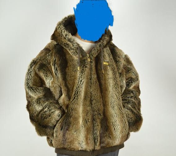 Faux Fur Karl Kani Fur Jacket Karl Kani Metal Signature Faux Fur