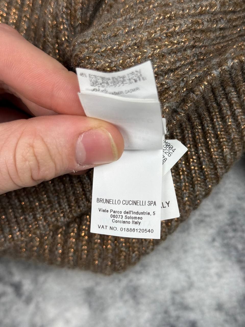 Brunello Cucinelli Brunello Cucinelli Sweater Cropped Silk/Cashmere/Viscose Size L / US 10 / IT 46 - 6 Thumbnail