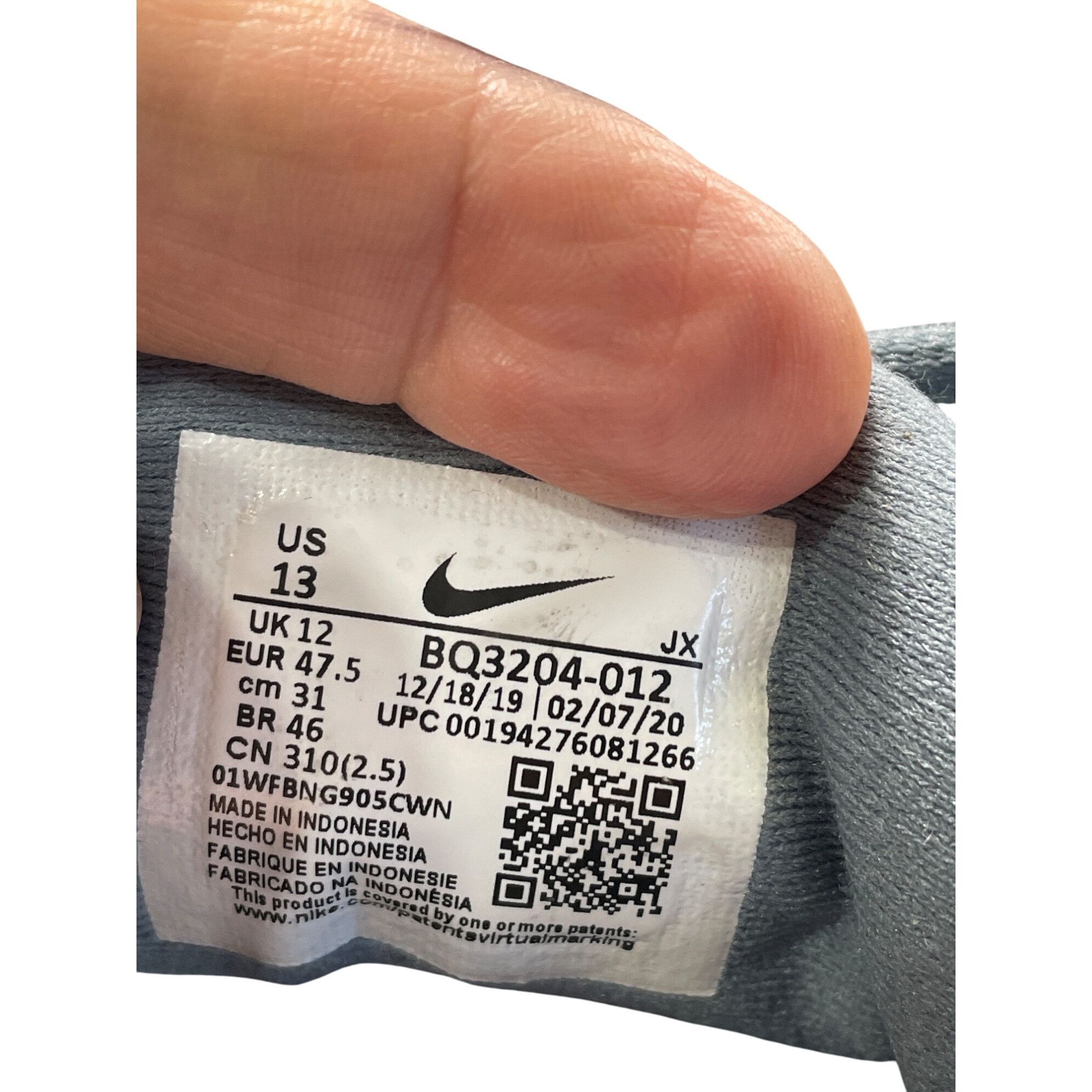 Nike Nike Revolution Mens Gray Running Sneakers Size 13 SKU 8588 Size US 13 / EU 46 - 10 Thumbnail