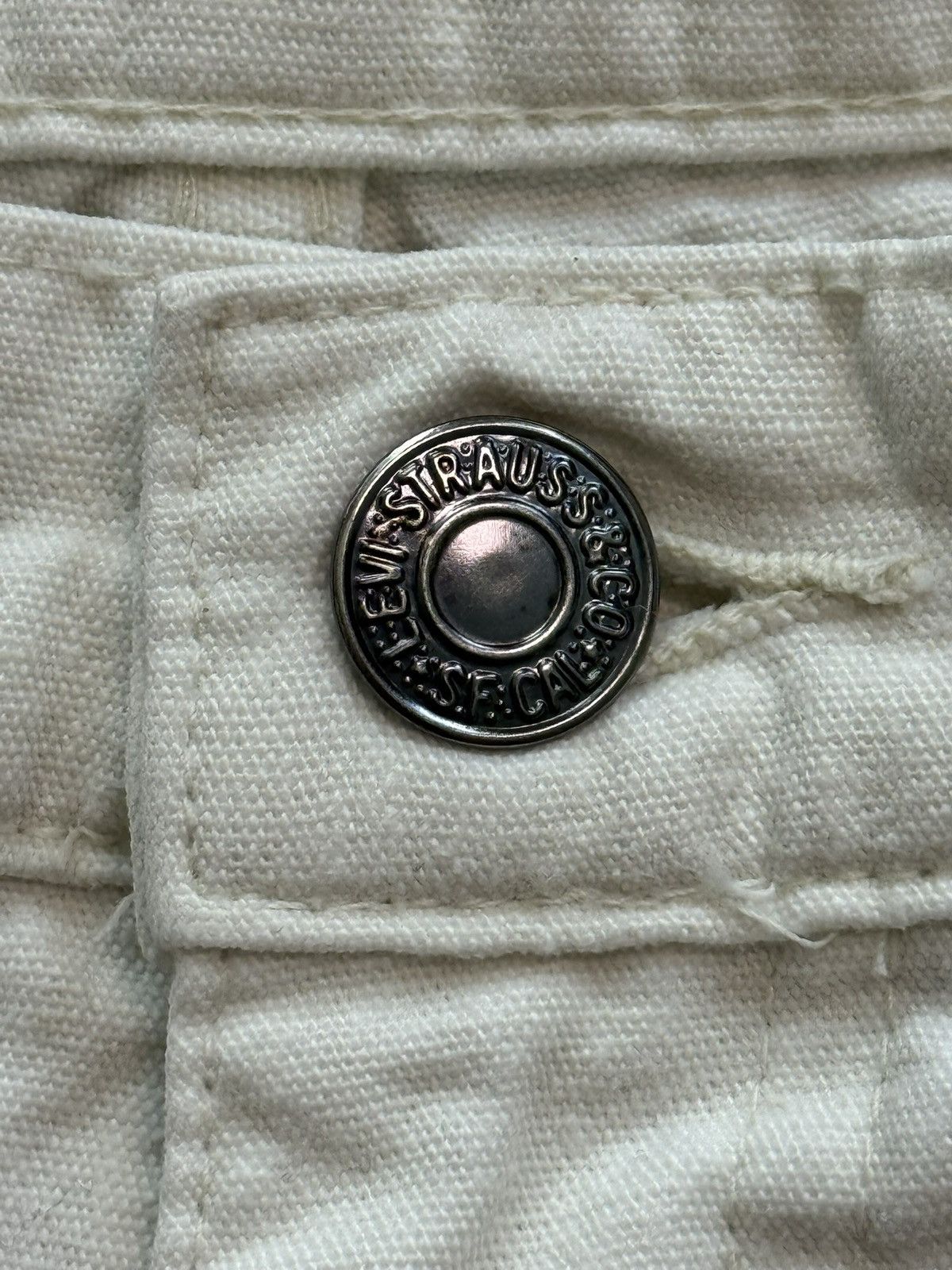 Levi's Vintage 80s White Pleated Levi’s 501 Pants Size 31" - 12 Thumbnail