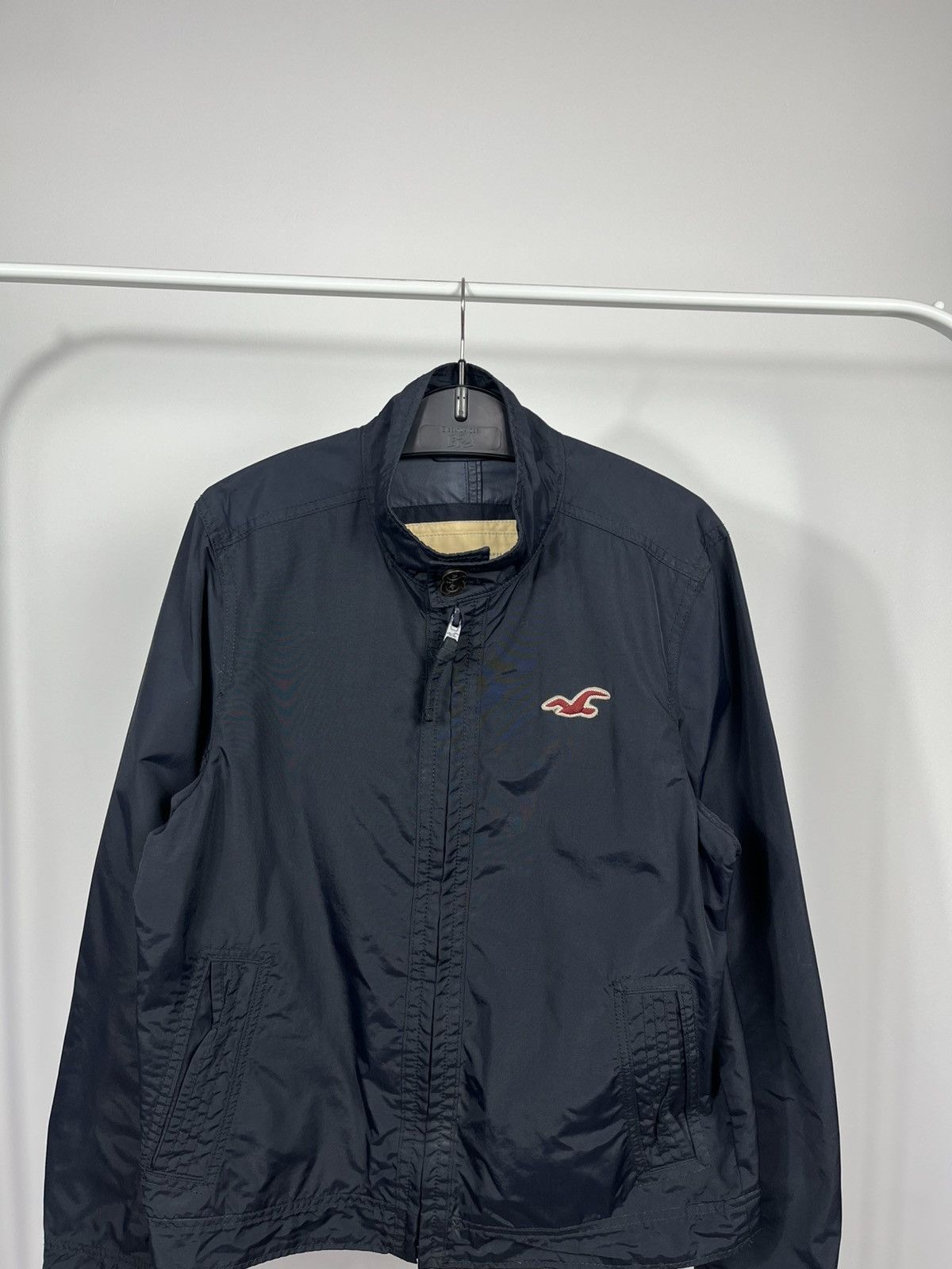Hollister Hollister Men’s Navy Zip Up Jacket Lightweight Casual XL Size US XL / EU 56 / 4 - 2 Thumbnail