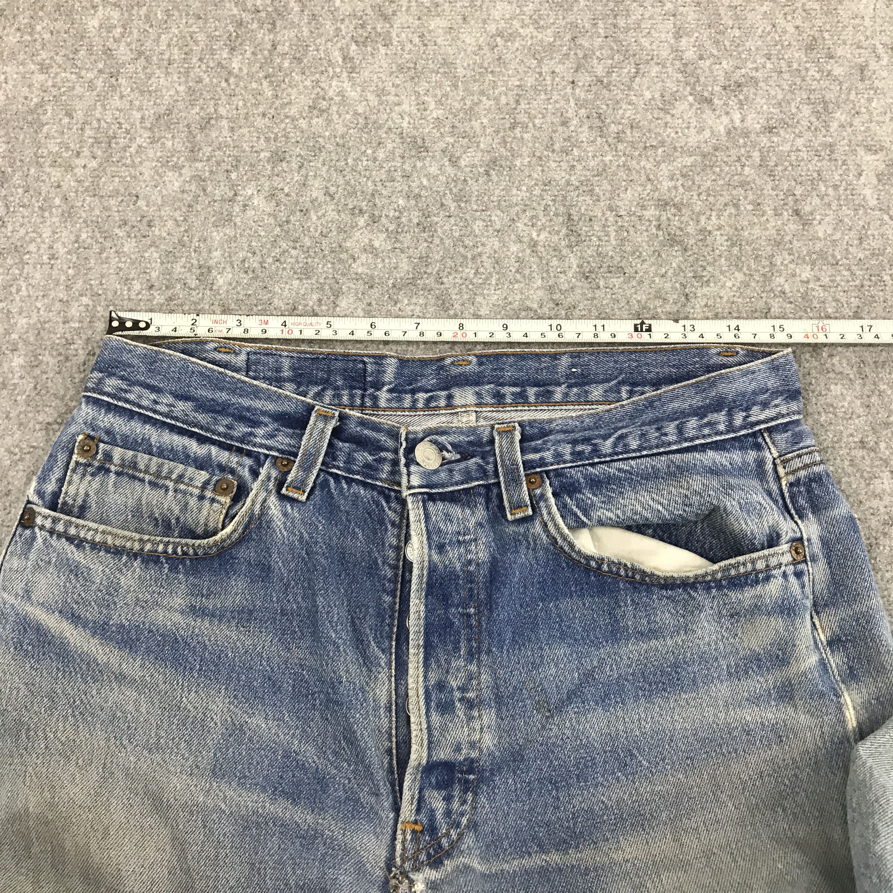 Levi's Vintage Clothing × Vintage Levi's 501 ripped distressed jean denim pants Size US 30 / EU 46 - 11 Thumbnail