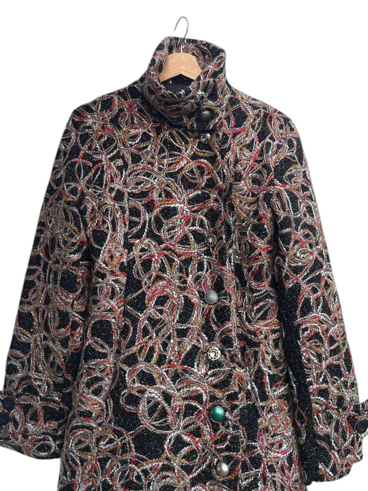 Desigual Desigual Twisted Boucle Fitted Coat Size 38 Size M / US 6-8 / IT 42-44 - 8 Thumbnail