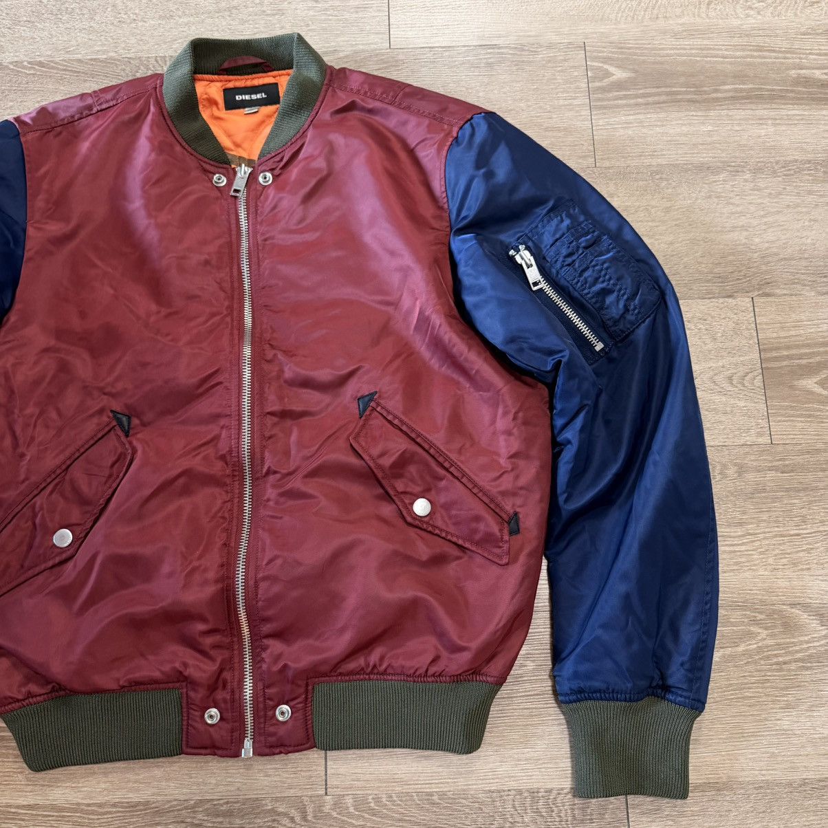 Diesel Diesel Men's XL Bomber Jacket Full Zip Size US XL / EU 56 / 4 - 3 Thumbnail