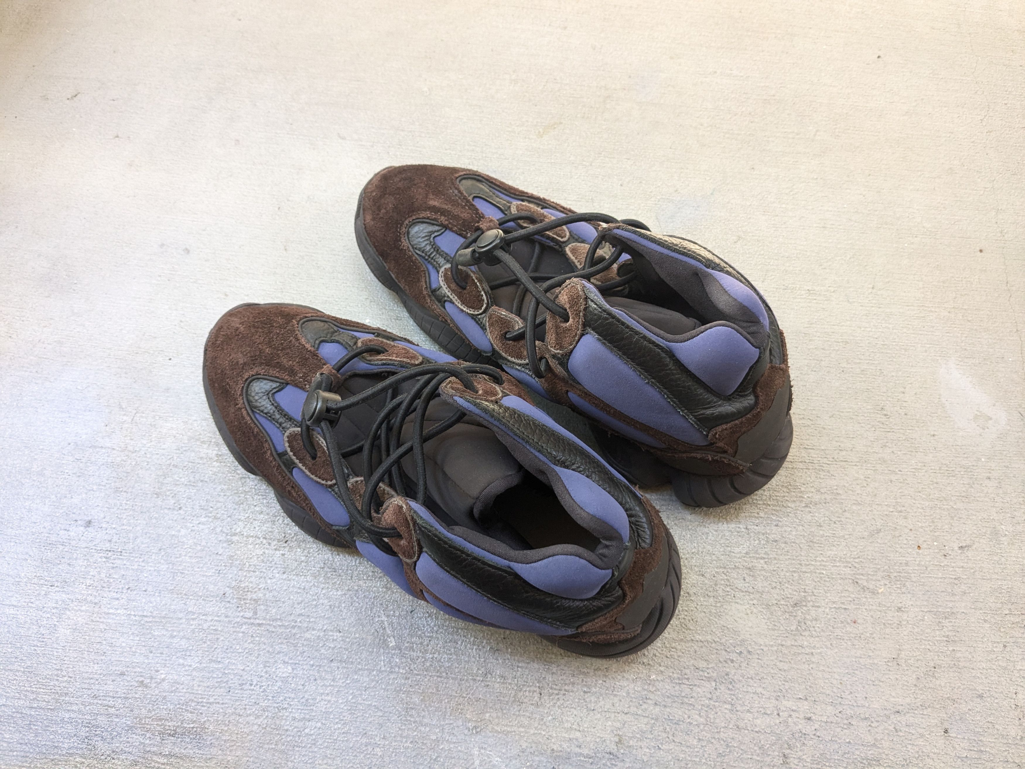 Adidas × Kanye West adidas Yeezy 500 High Tyrian 12 Blue Brown Suede FY4269 Size US 12 / EU 45 - 10 Thumbnail