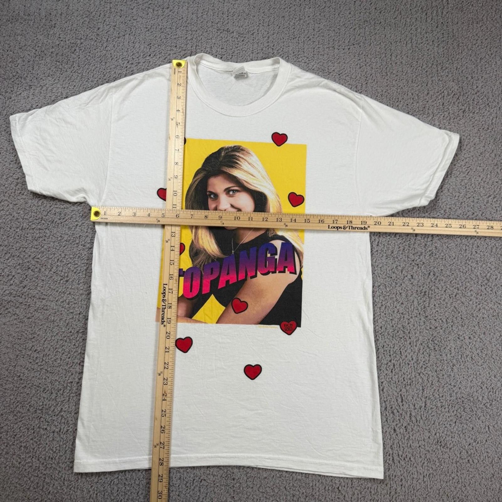 Fruit Of The Loom Boy Meets World Topanga Lawrence T Shirt White Men M TV Show Size US M / EU 48-50 / 2 - 2 Thumbnail