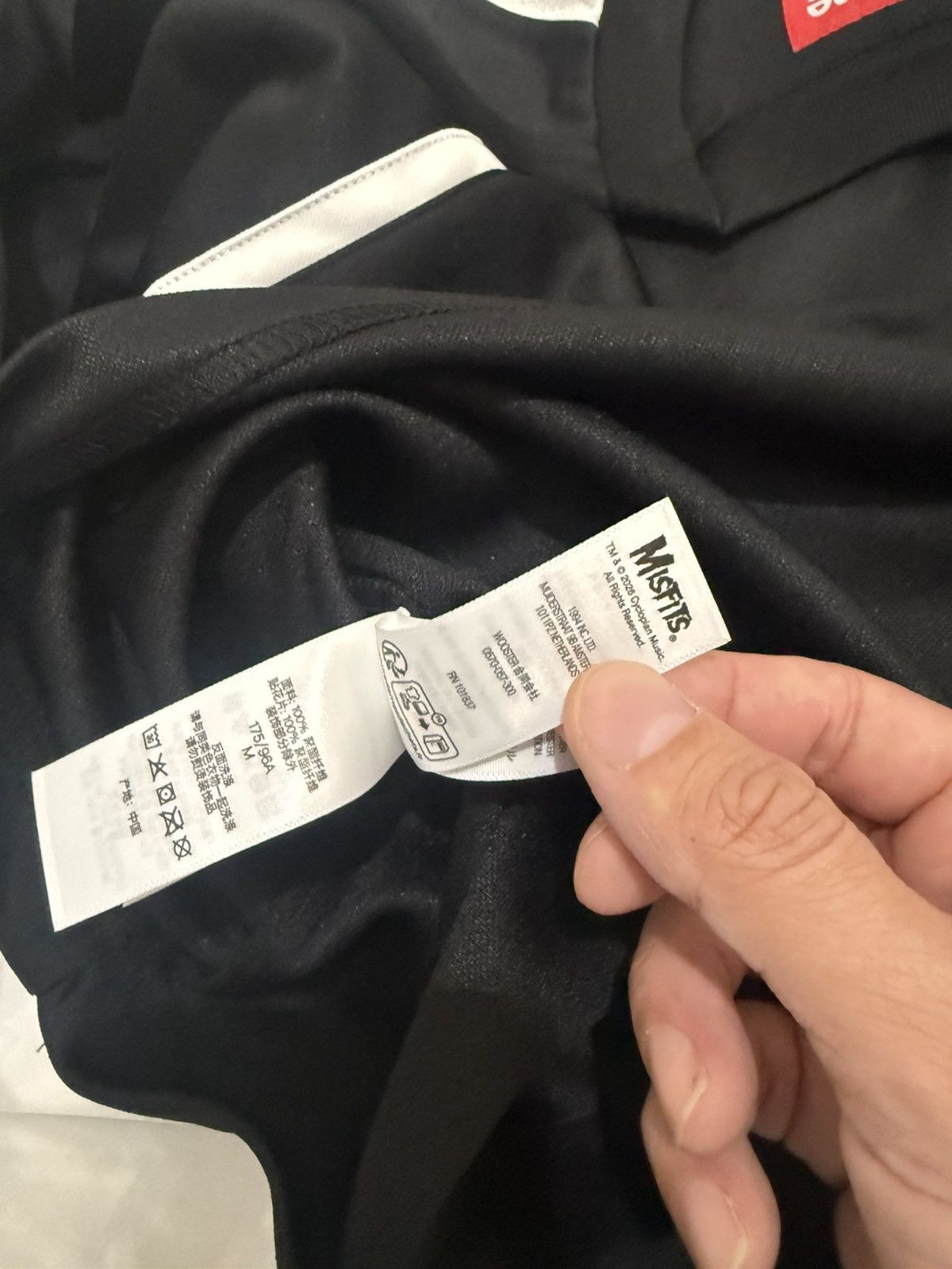 Supreme Sz M Medium - Supreme x The Misfits Hockey Jersey Black Size US M / EU 48-50 / 2 - 10 Thumbnail