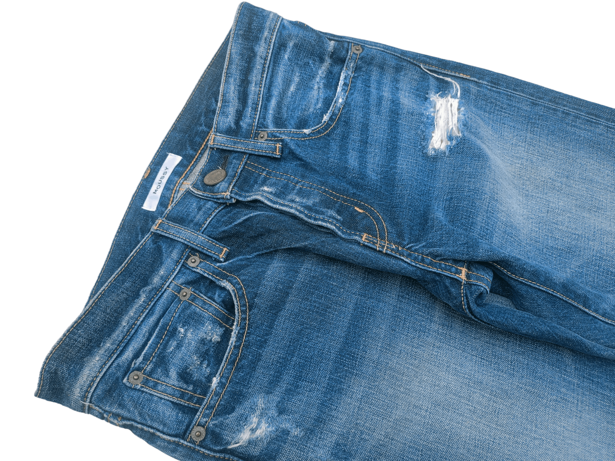MOUSSY Moussy Distressed Jeans Size US 30 / EU 46 - 3 Thumbnail