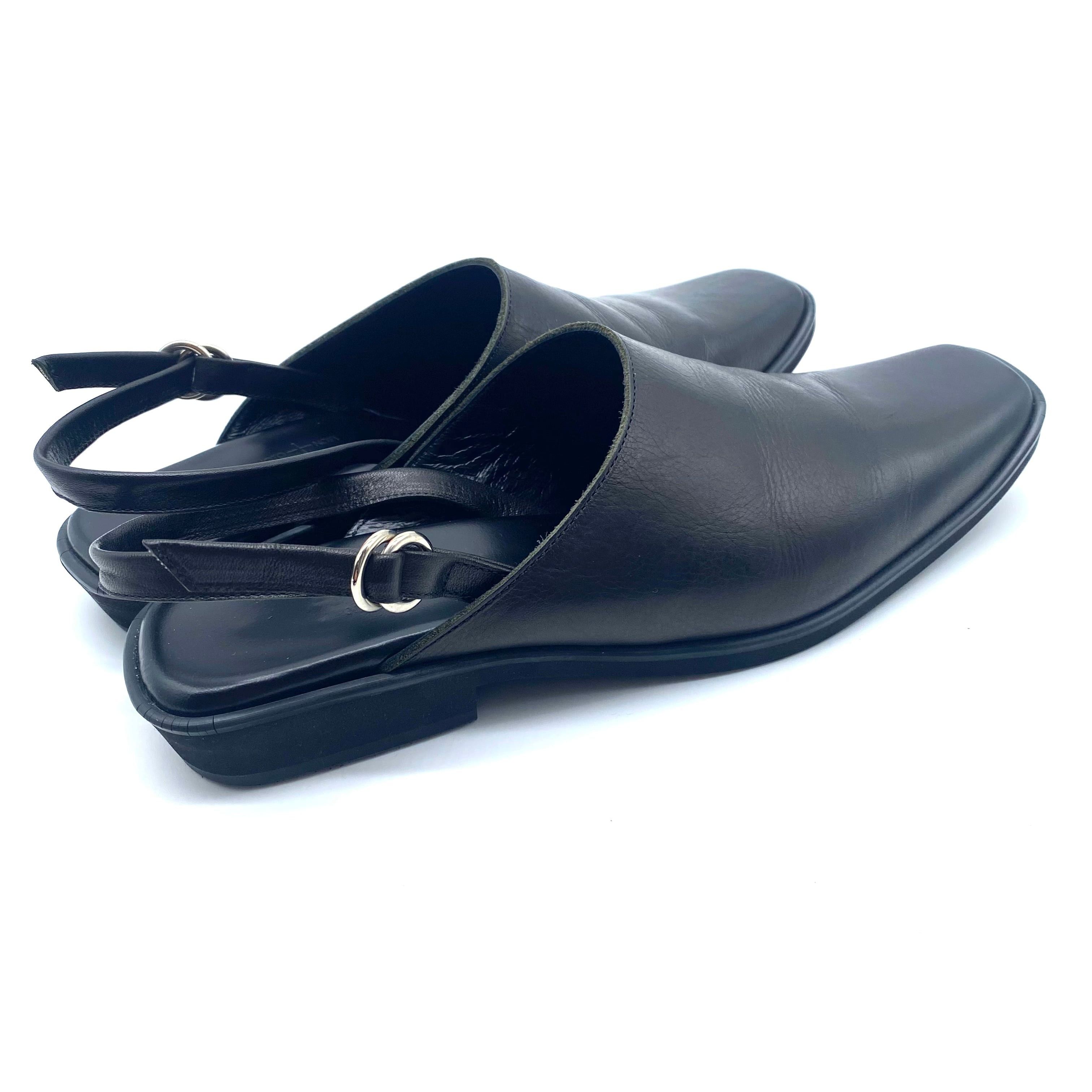 Yohji Yamamoto Yohji Yamamoto + NOIR Leather Sandal 246490515 Size US 5.5 / IT 35.5 - 2 Thumbnail