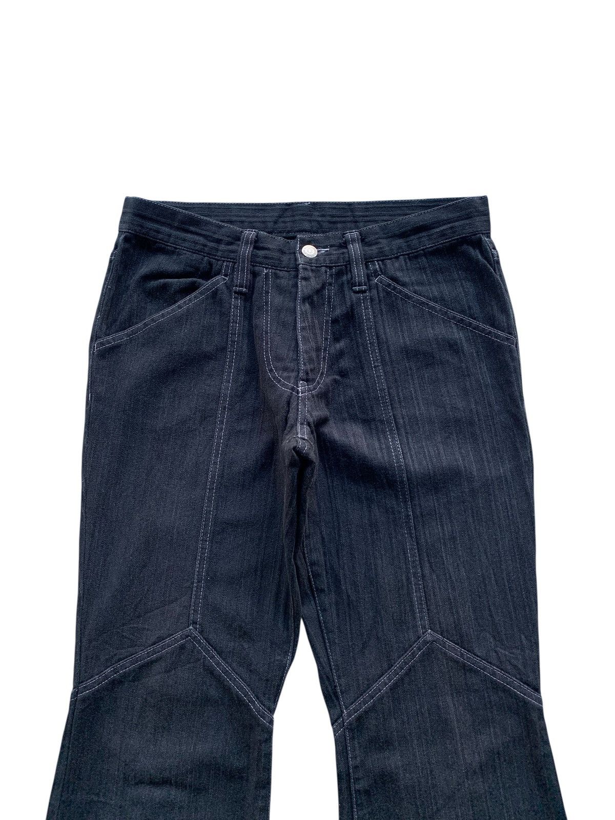 Tornado Mart TORNADO MART FLARE LACE UP PUNK KMRII STYLE RARE DENIM Size US 31 - 8 Thumbnail