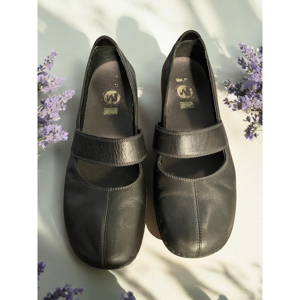 Merrell Womans Black Merrell Ortholite Leather Shoes Mary Janes Sz 9 Size US 9 / IT 39 - 2 Thumbnail