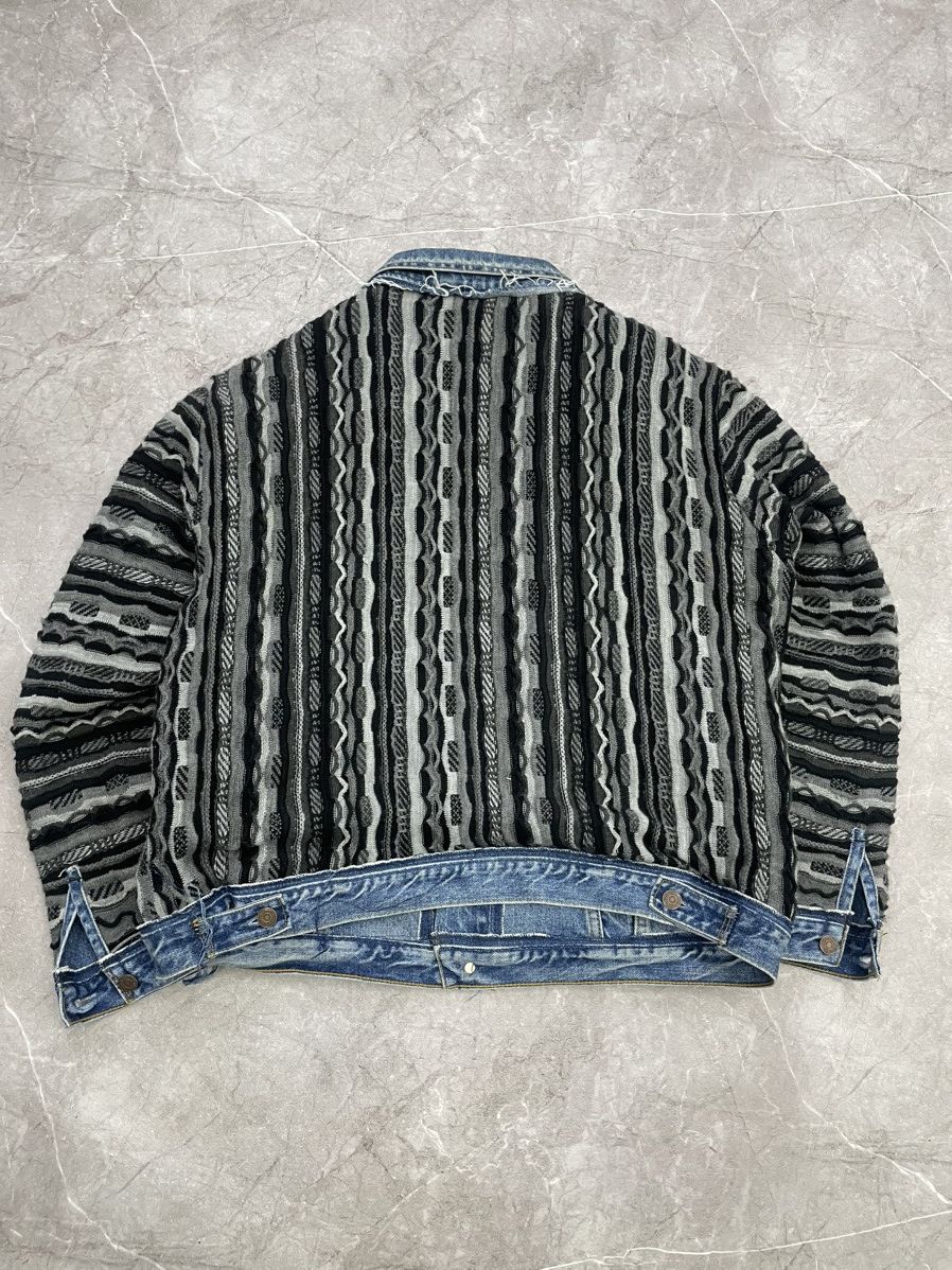 Coogi × Levi's REWORKED REVERSIBLE COOGI SWEATER X LEVIS JACKET Size US XL / EU 56 / 4 - 9 Thumbnail