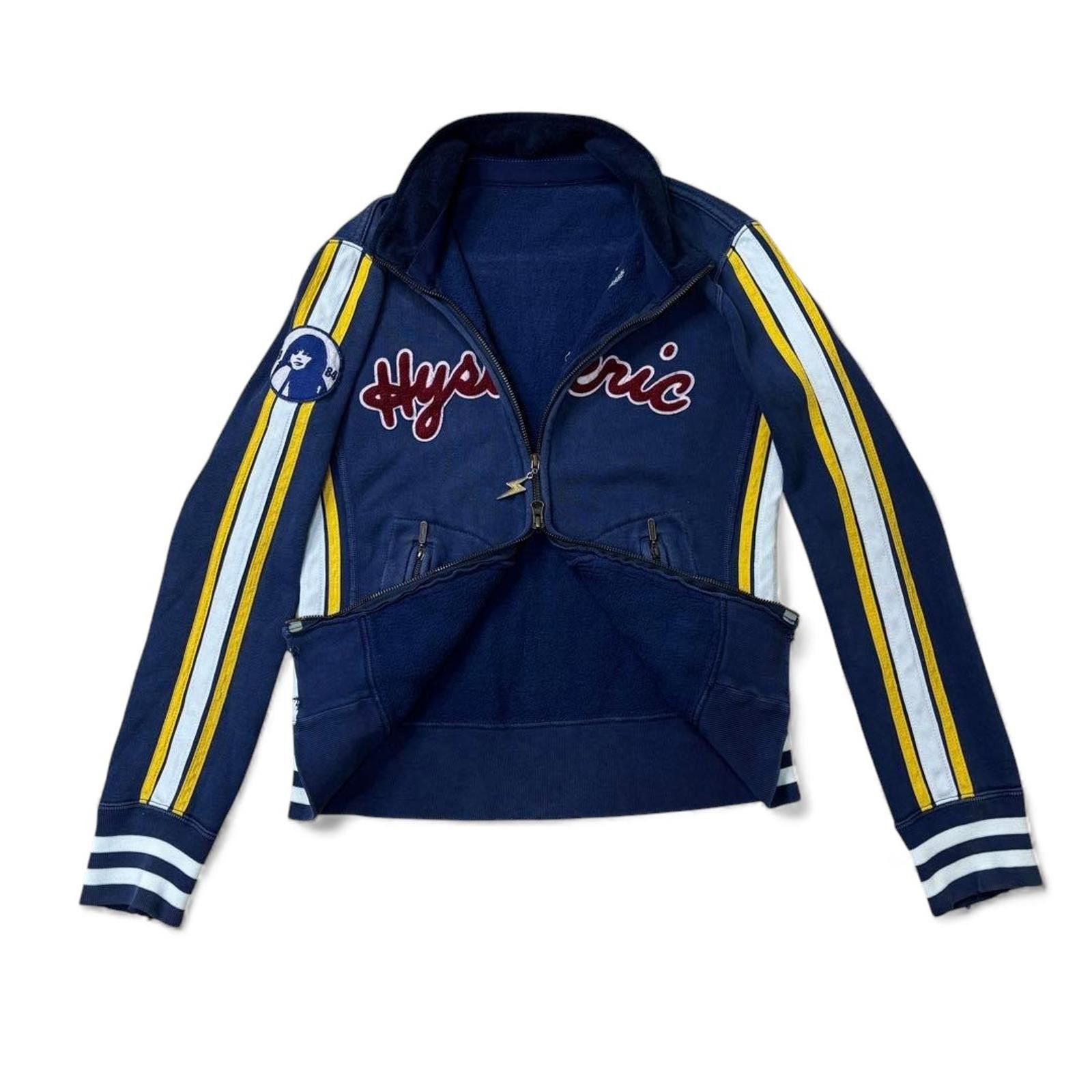 Hysteric Glamour Hysteric Glamour - Varsity Jacket Navy Blue Yellow Size M / US 6-8 / IT 42-44 - 3 Thumbnail