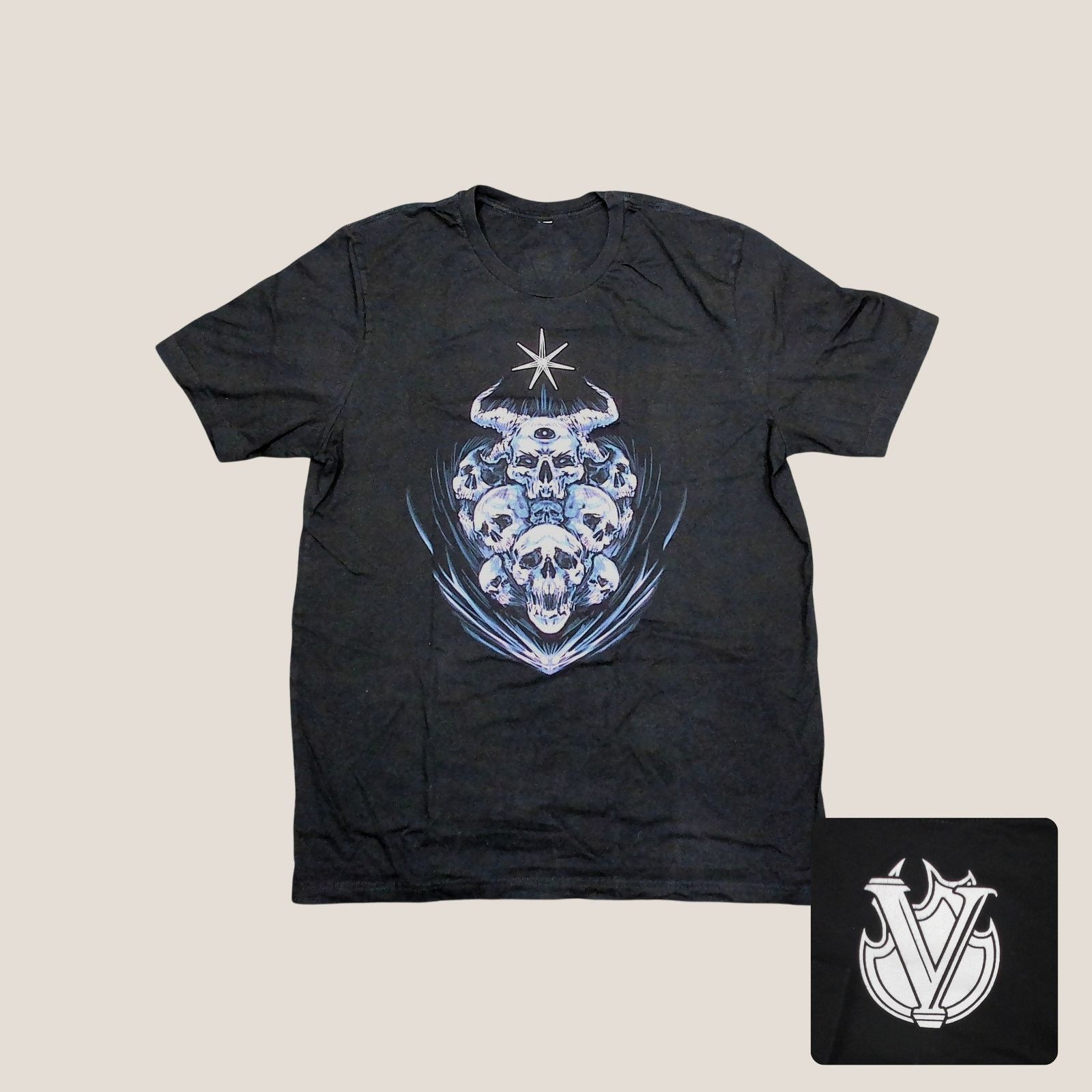 Vintage Y2K Oversized Demonic Skull T-Shirt Dress Tunic Size XXL / US 16-18 / IT 52-54 - 1 Thumbnail