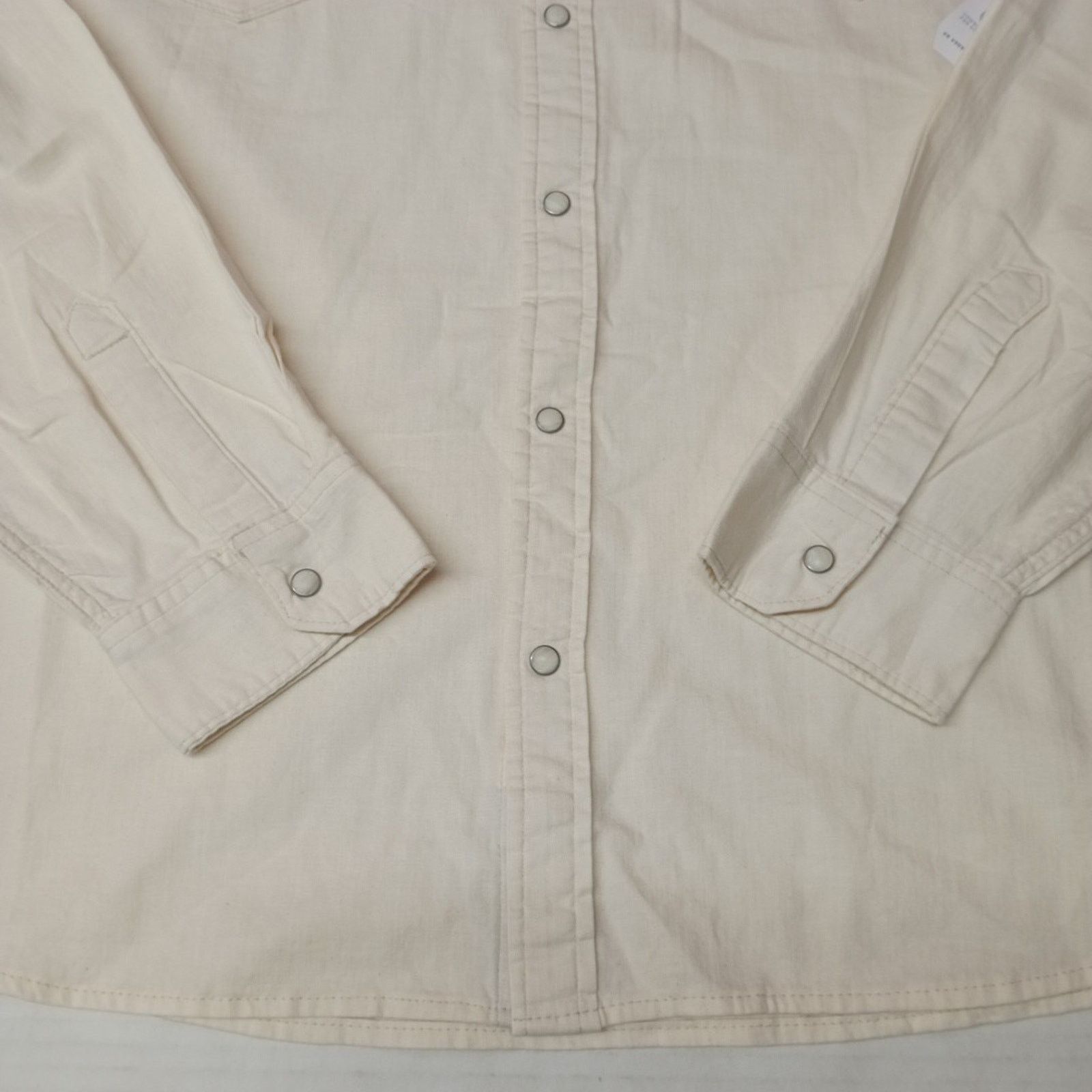 Wrangler Wrangler Snap Woven Shirt Men's 3XL Cowboy Wash Beige Size US XXL / EU 58 / 5 - 2 Thumbnail