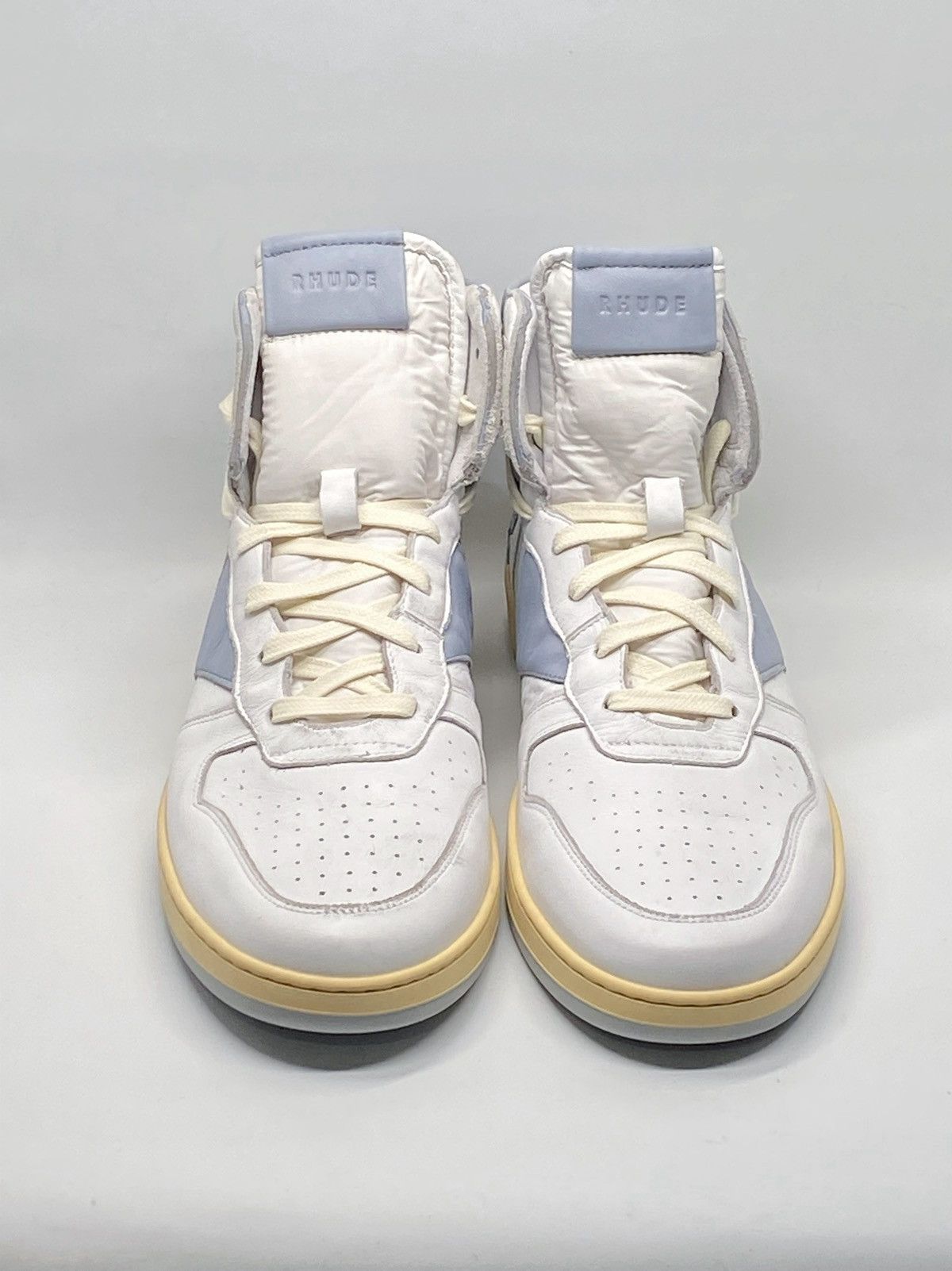Rhude Rhude Rhecess Worn Out Effect High Top Sneakers size 13 Size US 13 / EU 46 - 3 Thumbnail