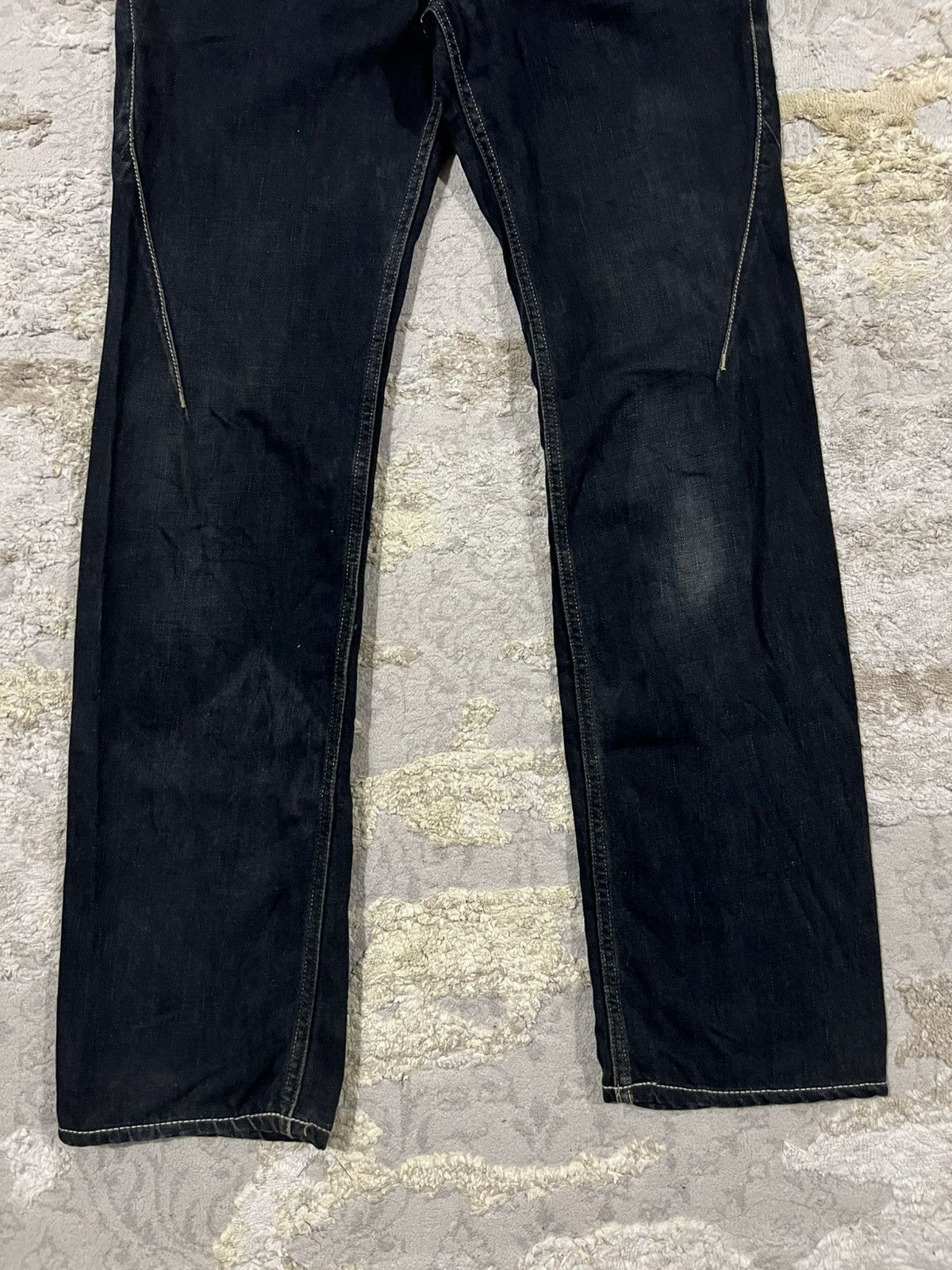The Viridi-anne The Viridi-Anne J-Curve Post Apocalypse Textured Denim Jeans Size US 30 / EU 46 - 7 Thumbnail