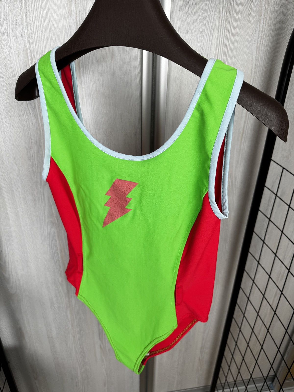 W&LT W&LT Walter van Beirendonck 90s vintage swimsuit green red Size S / US 4 / IT 40 - 6 Thumbnail