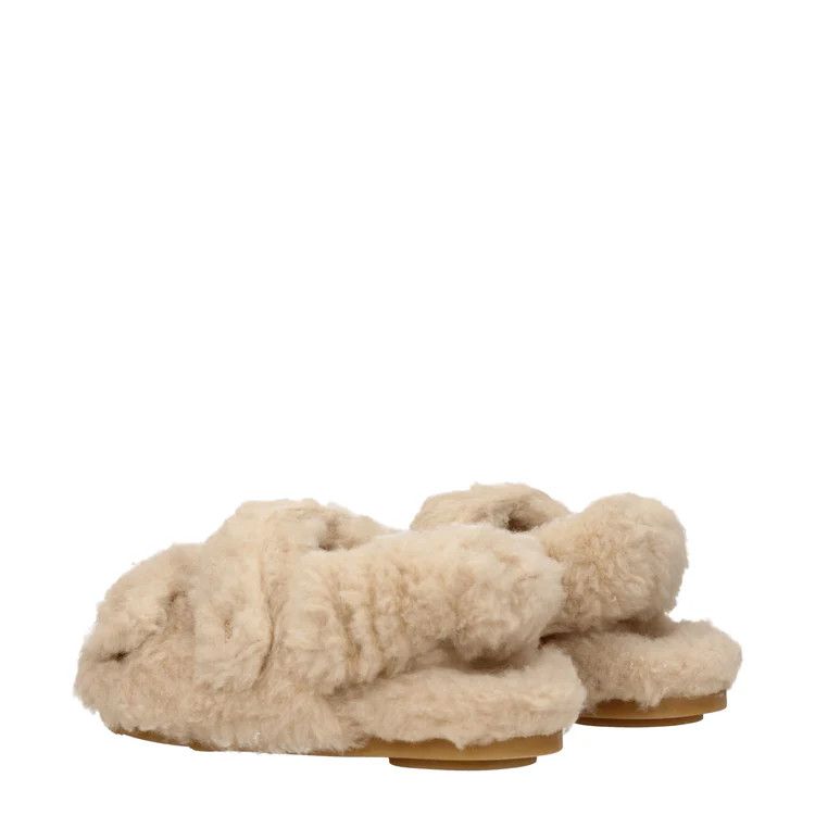 Max Mara ob1o1e1124 Fur Sandals in Beige Size US 11 / IT 41 - 4 Thumbnail