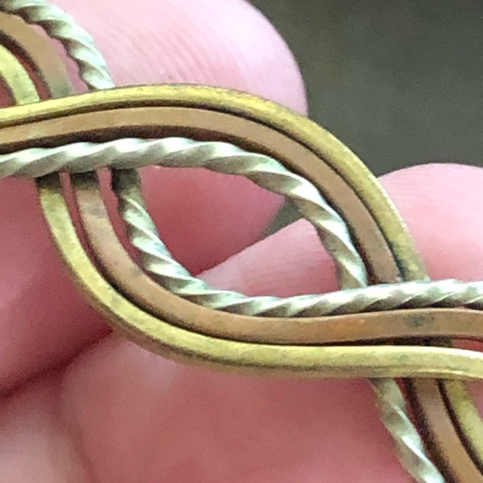Vintage Vintage handcrafted fine metal braided bracelet Size ONE SIZE - 7 Thumbnail