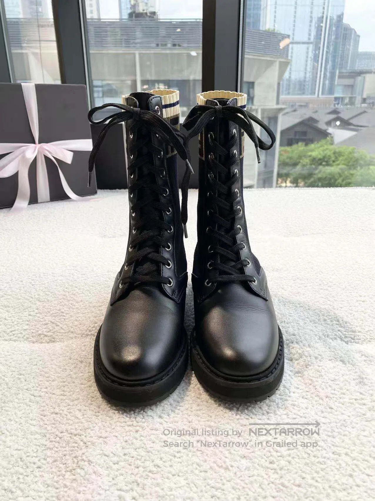 Fendi Fendi Old flower Martin boots| Size US 5.5 / IT 35.5 - 2 Thumbnail