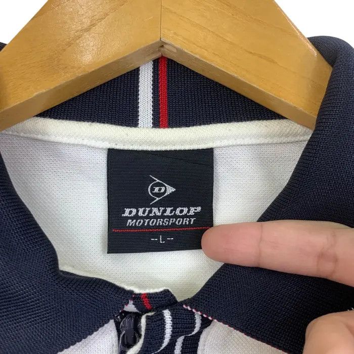 Dunlop Vintage 90’ DUNLOP MOTORSPORT Half Zipper Tee Shirt Size L / US 10 / IT 46 - 8 Thumbnail