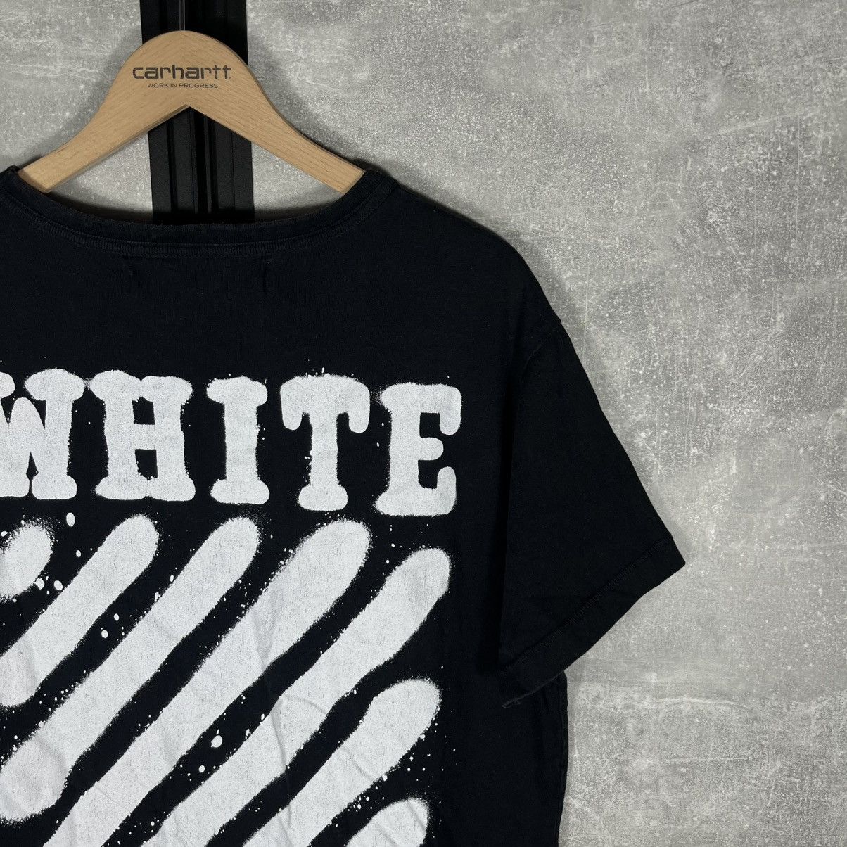 Off-White OFF WHITE SPRAY DIAGONAL VINTAGE TEE TSHIRT VIRGIL ABLOH Size US L / EU 52-54 / 3 - 3 Thumbnail