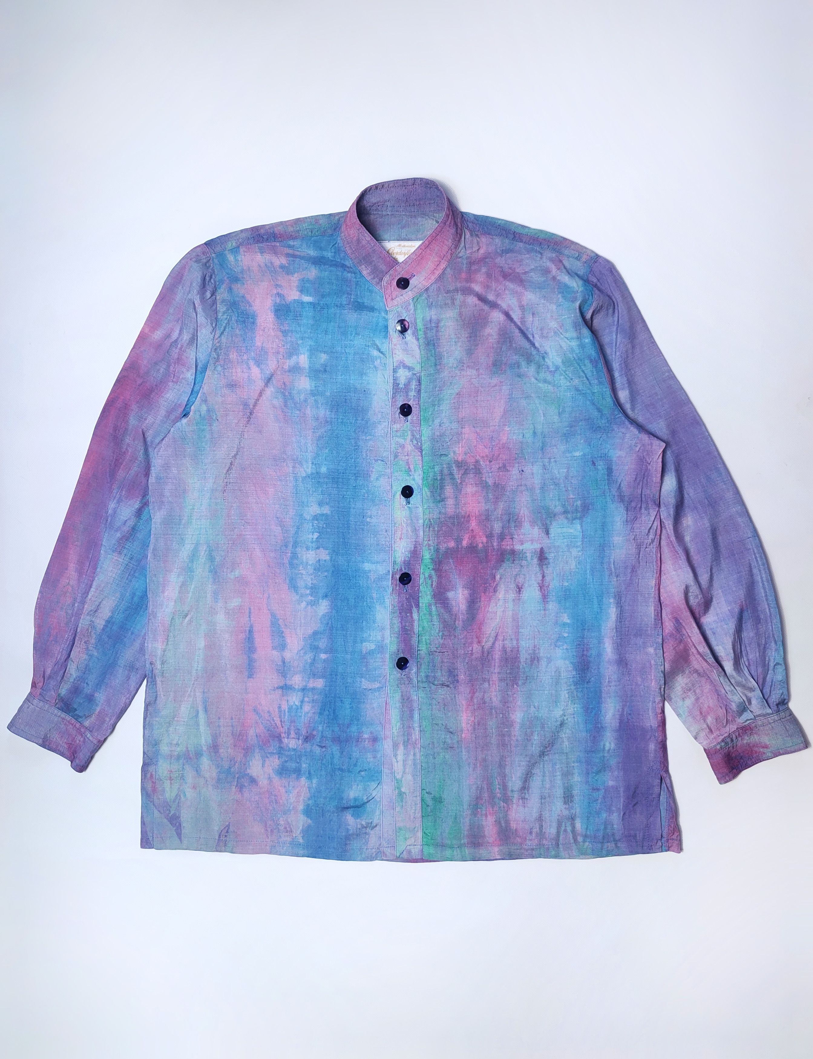 Vintage Vintage Tie Dye Silk Shirt Size US M / EU 48-50 / 2 - 4 Thumbnail
