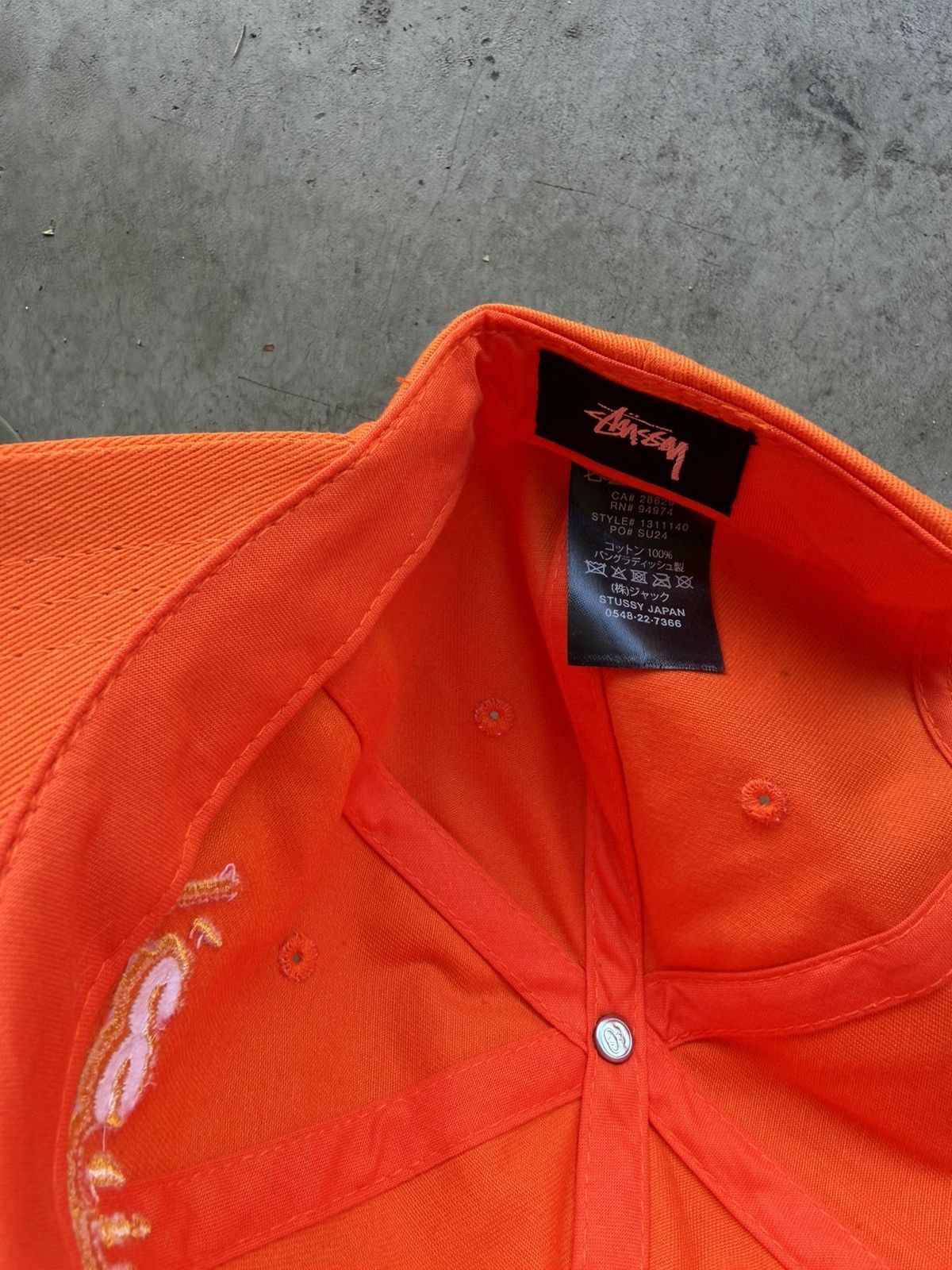 Stussy Orange Stussy Hat Size ONE SIZE - 3 Thumbnail
