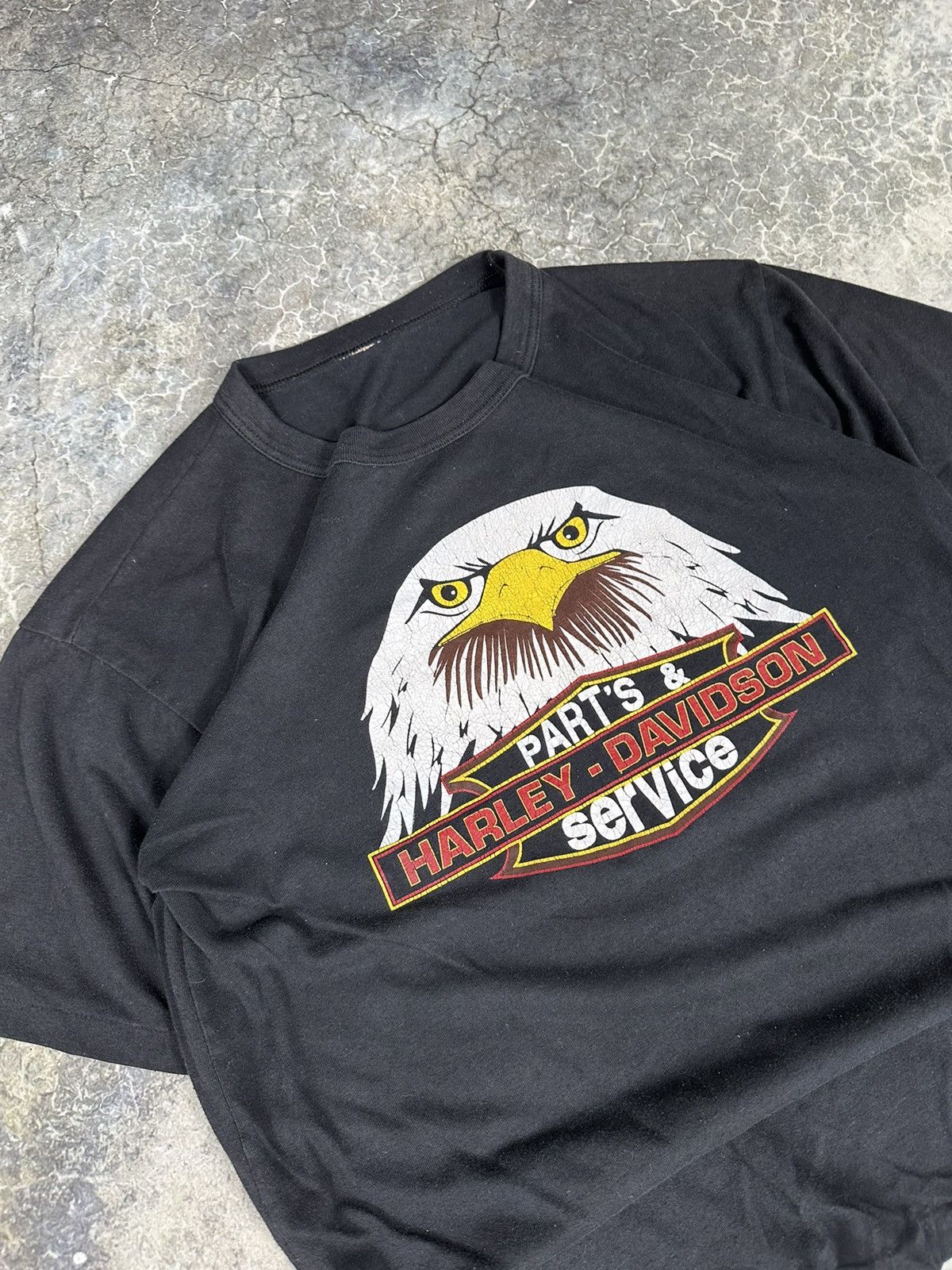 Harley Davidson × Vintage Vintage Harley Davidson eagle tee 70s Size US M / EU 48-50 / 2 - 3 Thumbnail