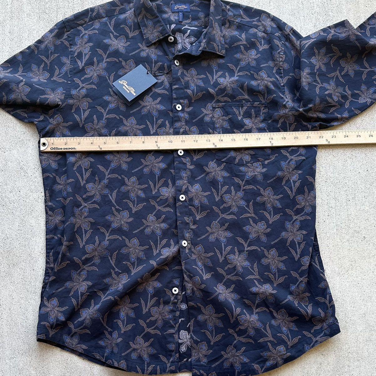 Good Man Brand Good Man Brand Shirt Men Size XL Floral All Over Print NWT Size US XL / EU 56 / 4 - 5 Thumbnail