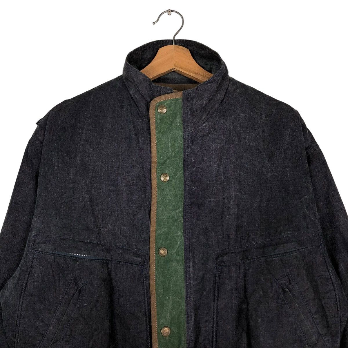 Japanese Brand 🔥VINTAGE BOMBER JACKET PARACHUTE BIKER FLYING GEAR SCENE Size US M / EU 48-50 / 2 - 5 Thumbnail